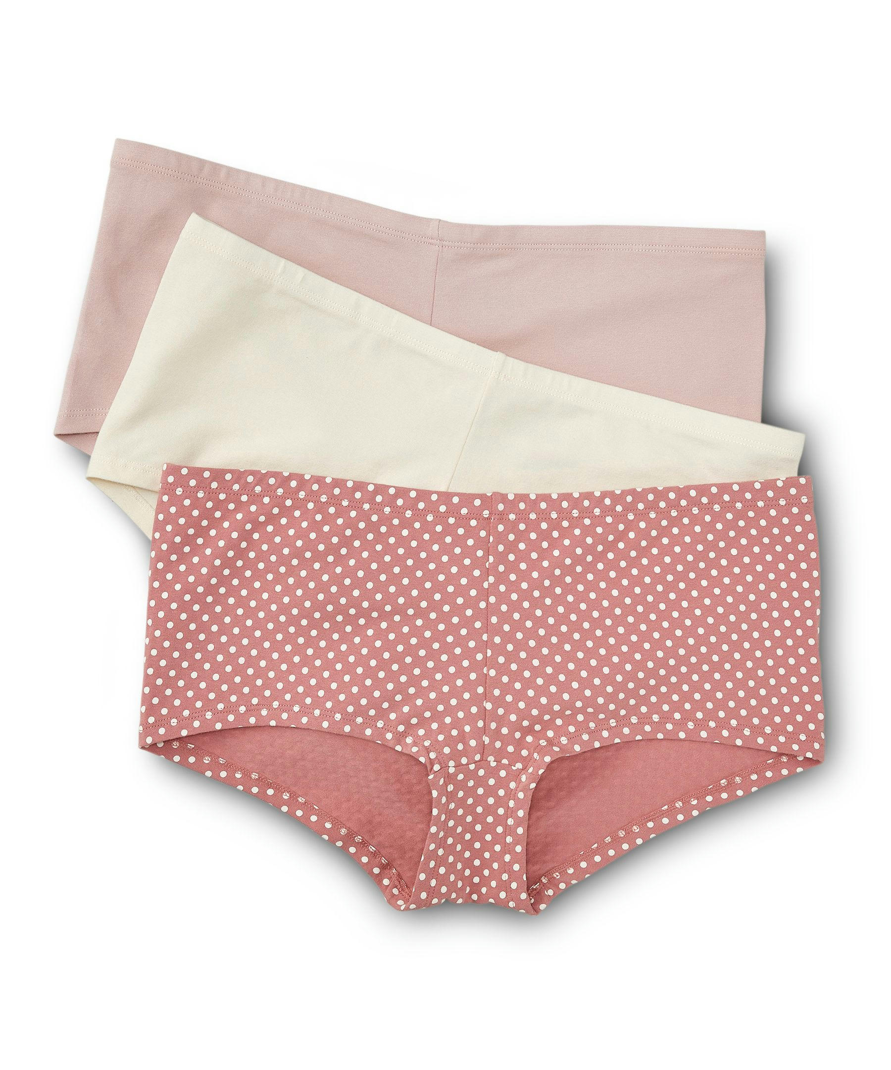 Denver Hayes Women's 3 Pack Cotton Stretch Boyshort Underwear