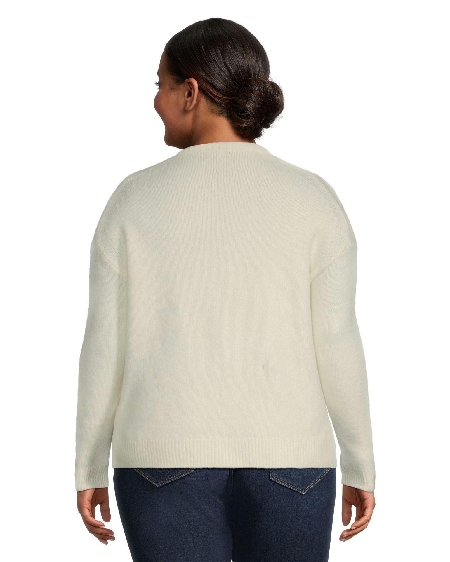 Denver Hayes Women's Luxe Supersoft Semi Fitted V Neck Pullover