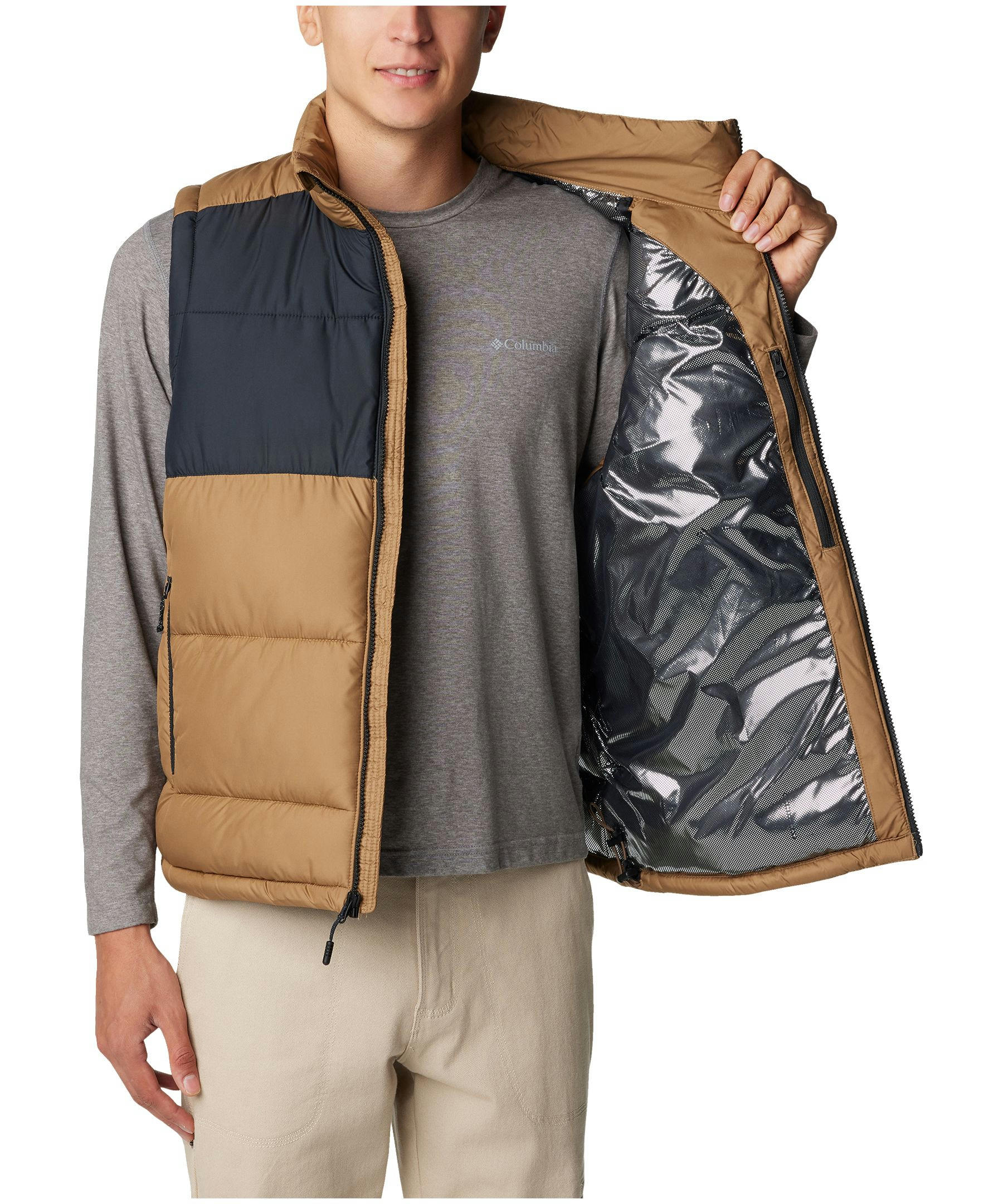 Columbia Men's Pike Lake II Omni-Heat Water Repellent Insulated Puffer Vest