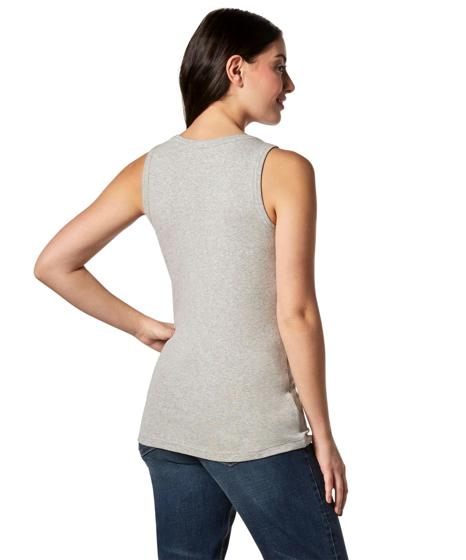 Denver Hayes Women's Fitted Henley Tank Top