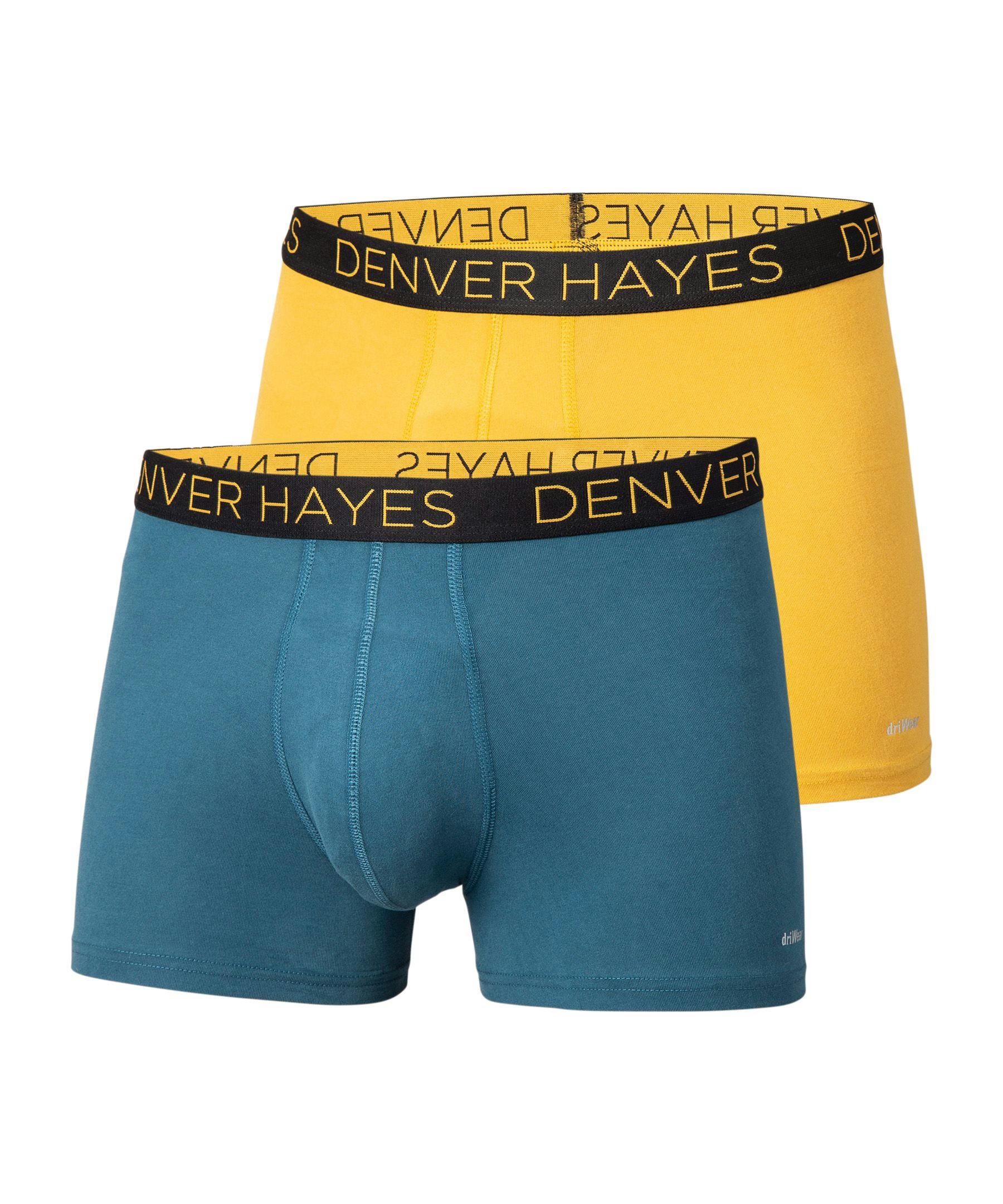 Denver Hayes Men's 2-Pack DriWear Trunk Brief