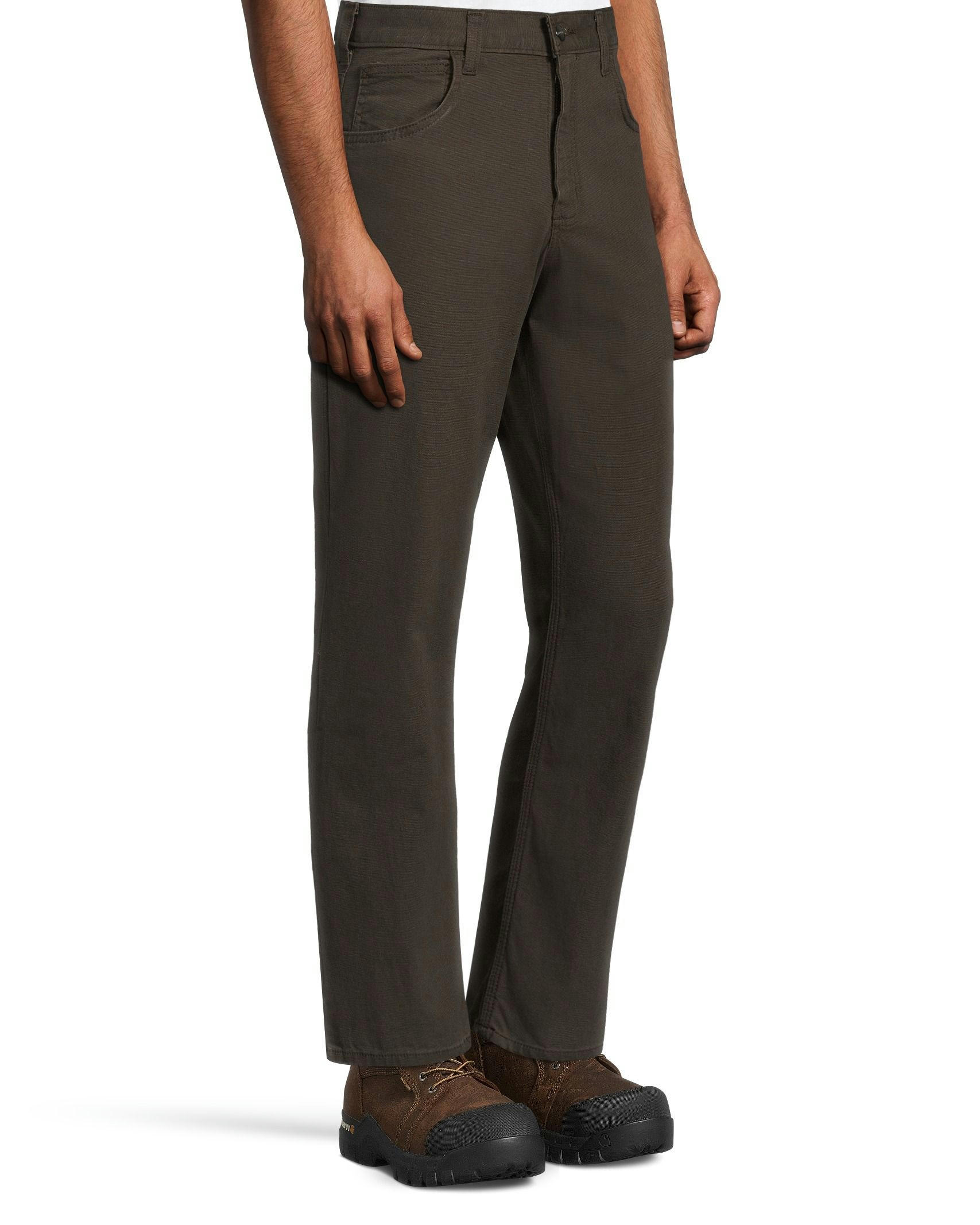 Carhartt Men's Rugged Flex Rigby Relaxed Fit 5 Pocket Work Pants - Dark Coffee -