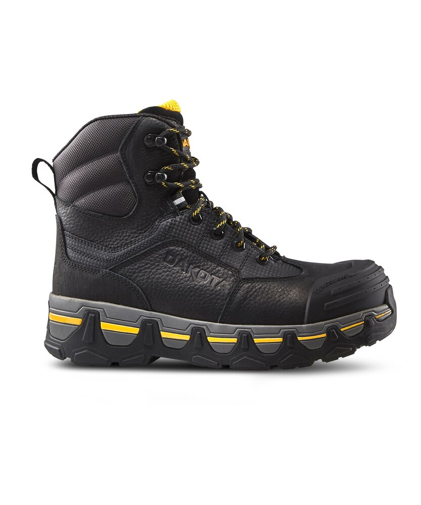 Dakota WorkPro Series Men's 6 Inch Composite Toe Steel Plate 6550 T-Max Insulated Work Boots - Black