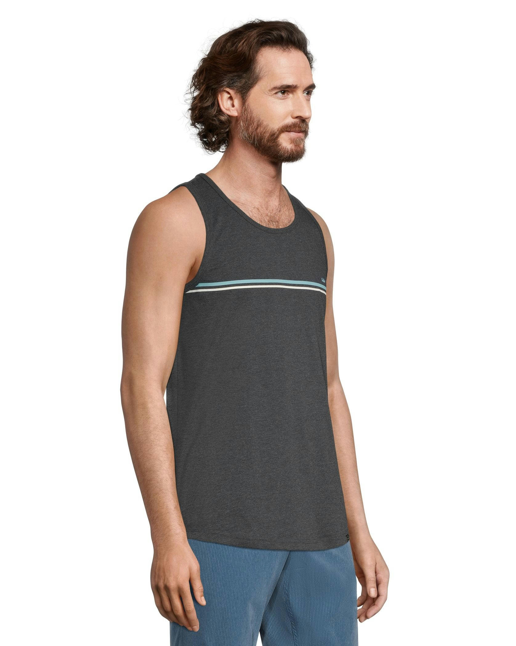FarWest Men's Basic Crewneck Tank Top