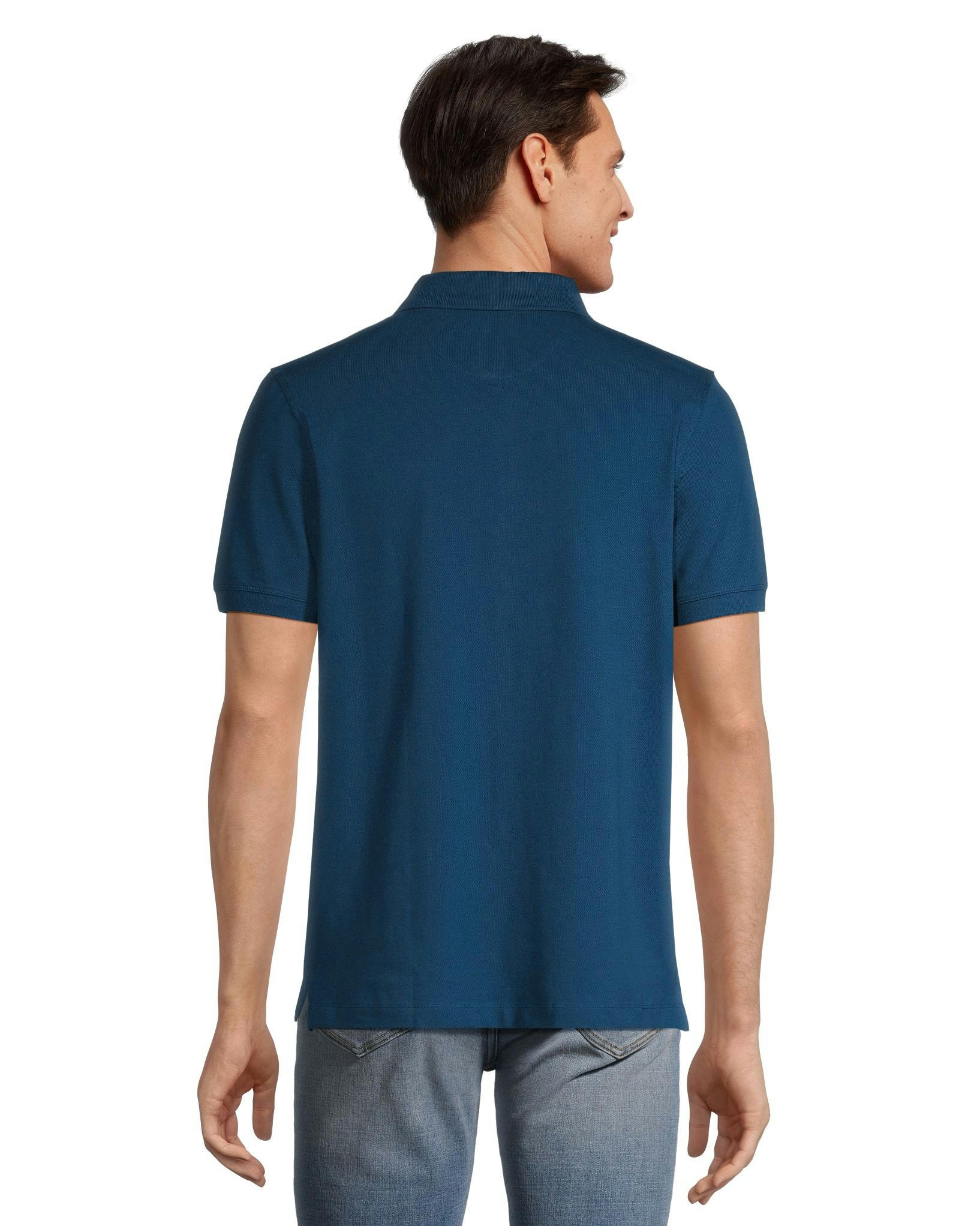 Denver Hayes Men's 50 Wash Stretch Pique Modern Fit Polo Shirt