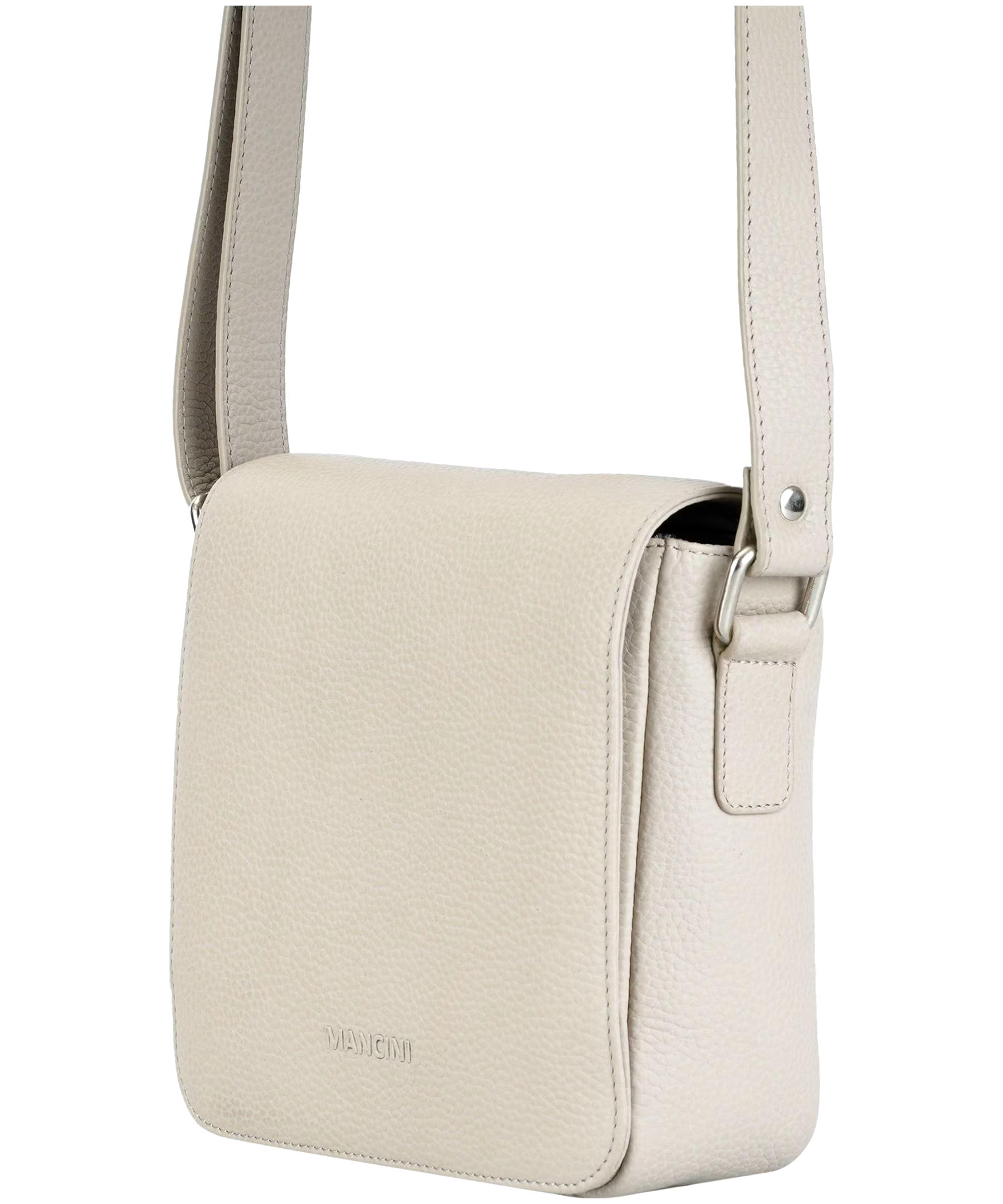 Mancini Leather Goods Women's Pebelled Page Crossbody Bag