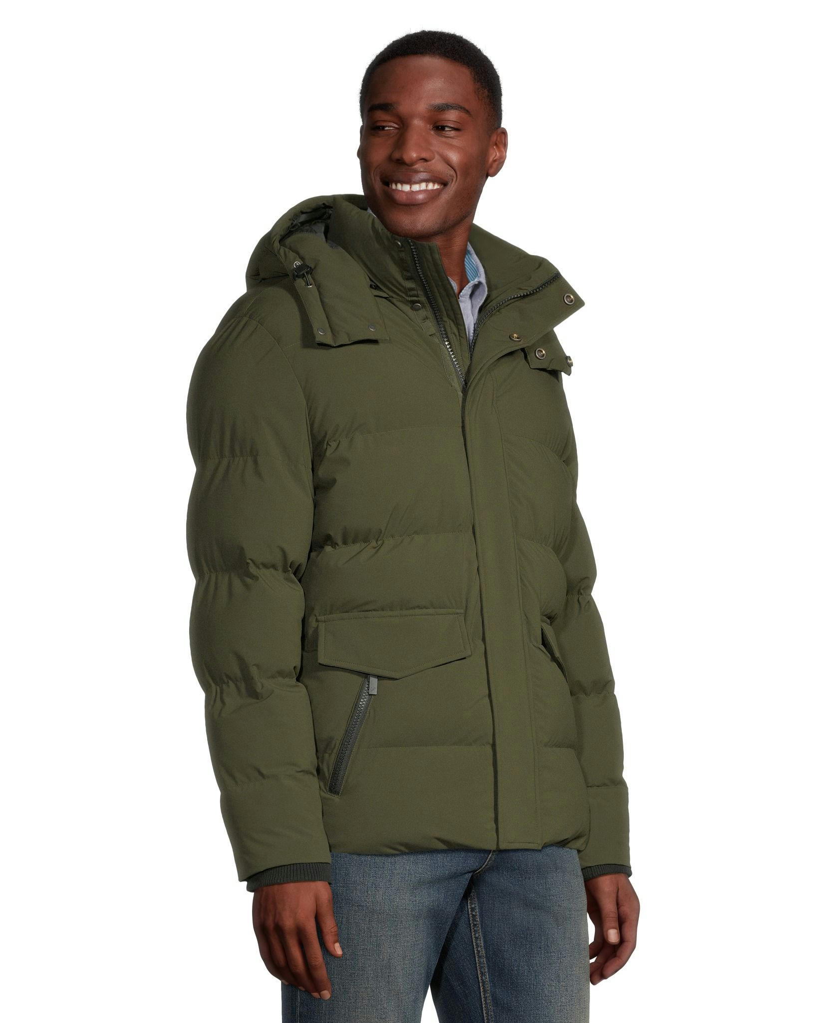 Denver Hayes Men's Hyper-Dri HD1 Water Repellent Insulated Puffy Parka Jacket