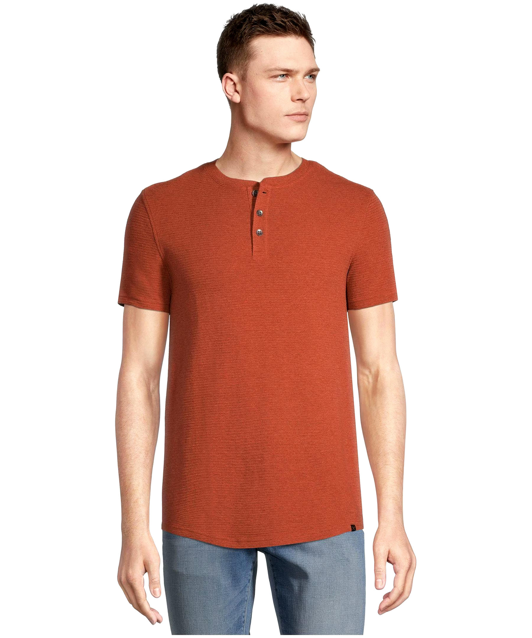 Men's Short Sleeve Modern Fit Ottoman Henley Shirt