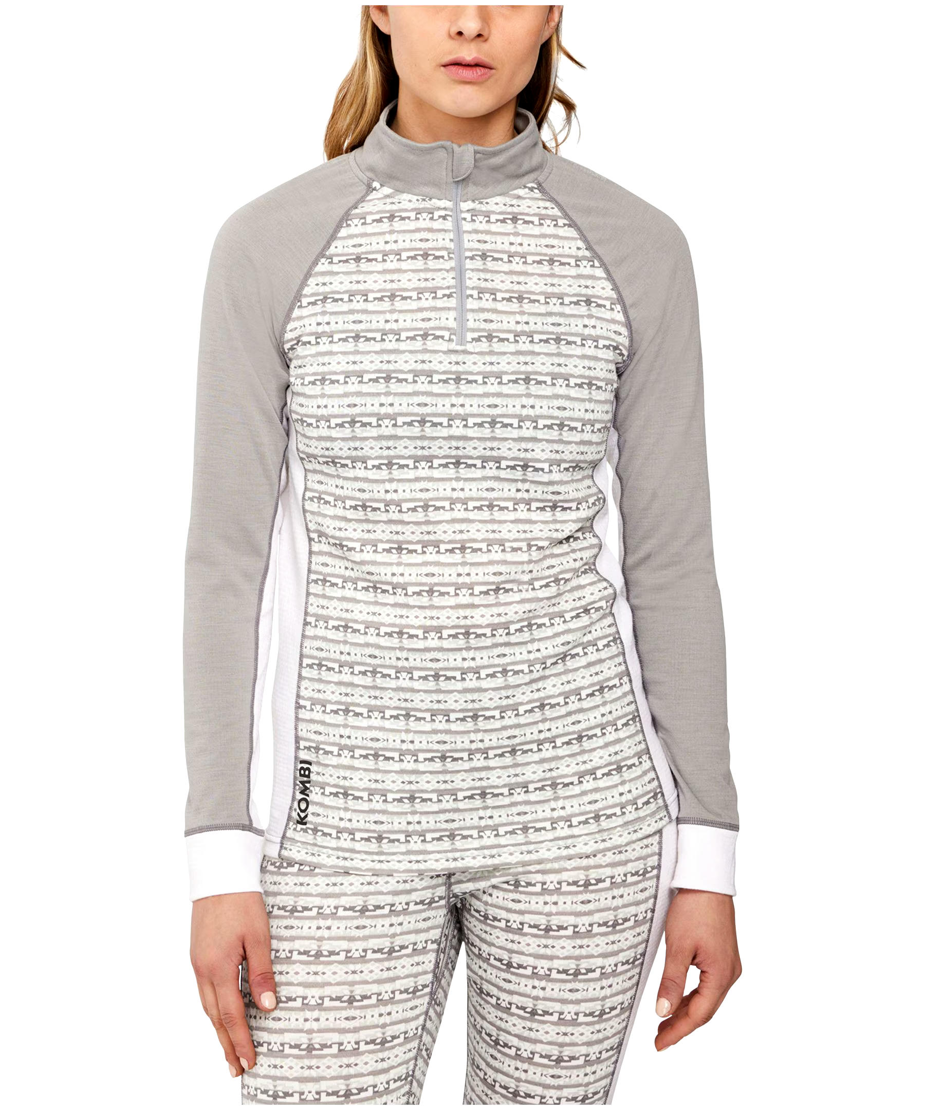 Kombi Women's Merino Blend Zip Baselayer Top