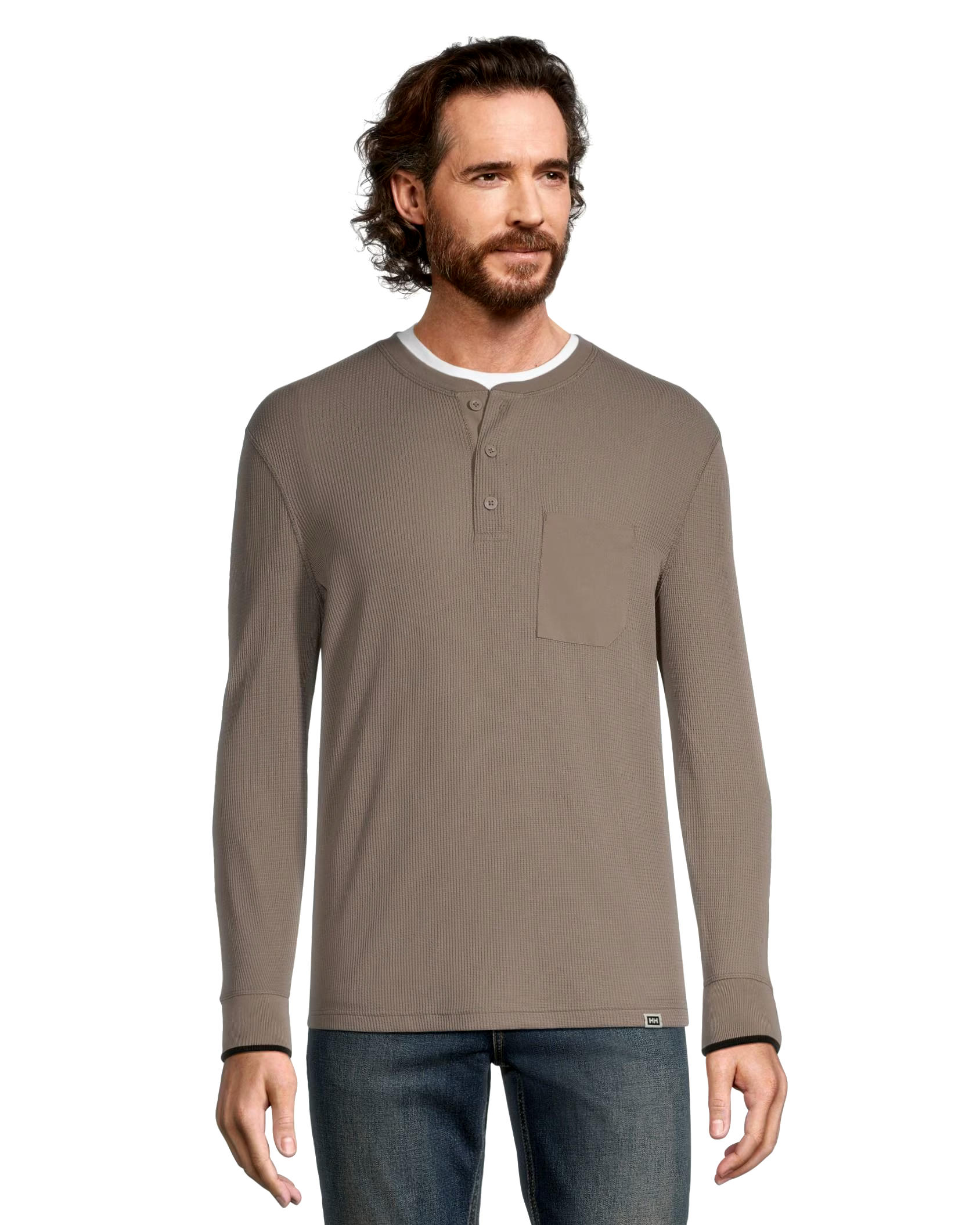 Helly Hansen Men's Long Sleeve Waffle Knit Henley Shirt