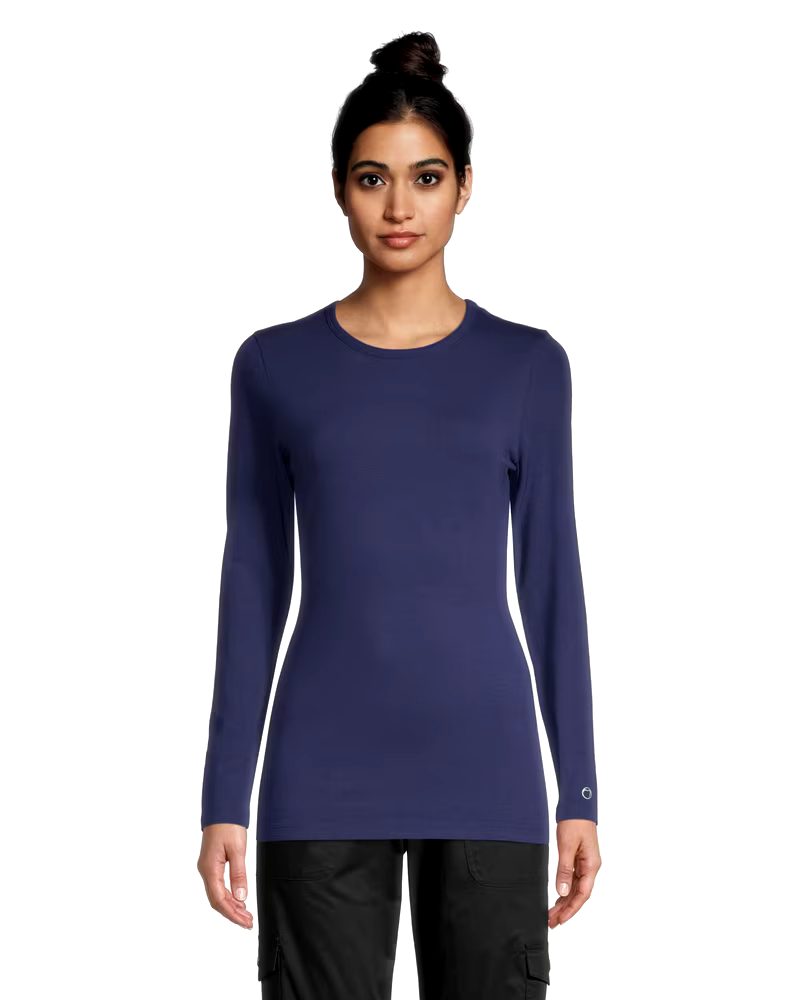 HEALTH PRO Women's Crewneck Long Sleeve Underscrub Shirt