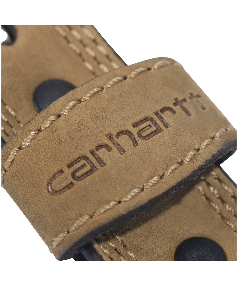 Carhartt Men's Leather Work Belt with Antique Nickel Buckle - Brown