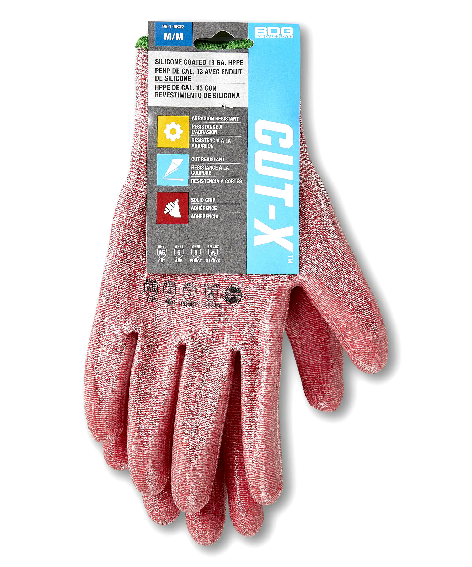 Bob Dale Men's A6 Cut Glove With Silicone Coated Palm