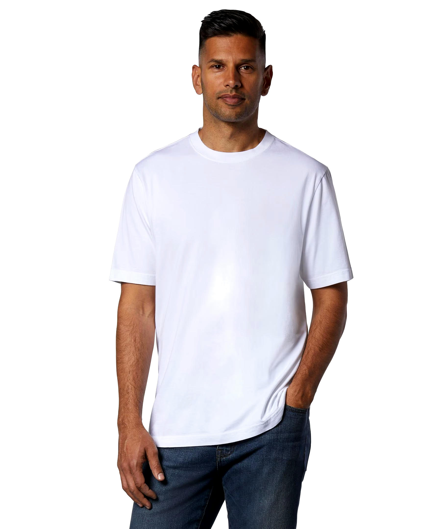 Denver Hayes Men's 50 Wash Classic Fit Crew Neck T Shirt