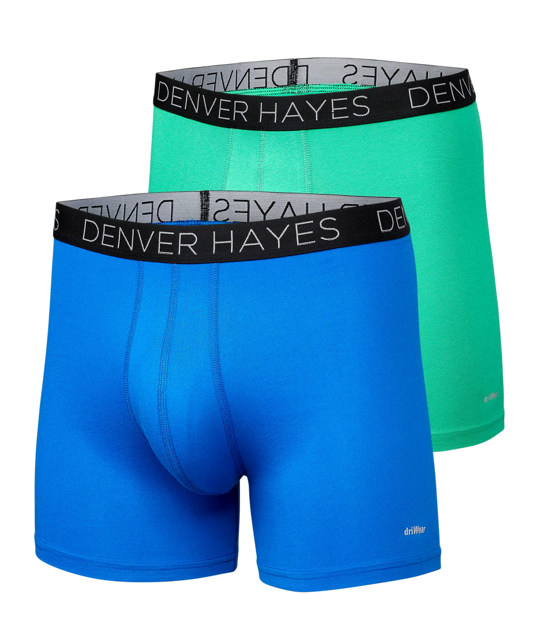 Denver Hayes Men's 2-Pack DriWear Boxer Briefs