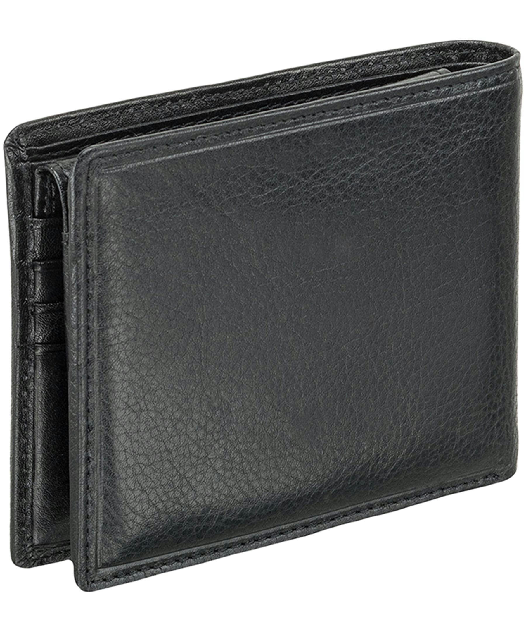 Mancini Leather Goods Men's Equestrian RFID Secure Billfold with Removable Passcase Brown