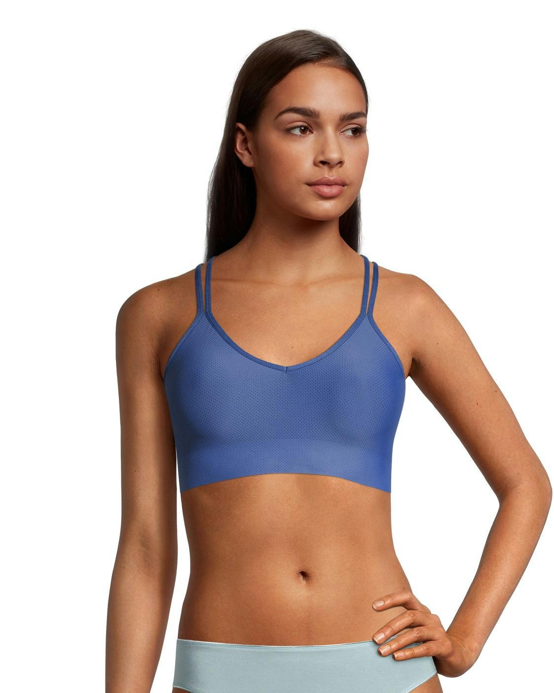 Denver Hayes Women's Invisible Mesh Wireless V Neck Bralette