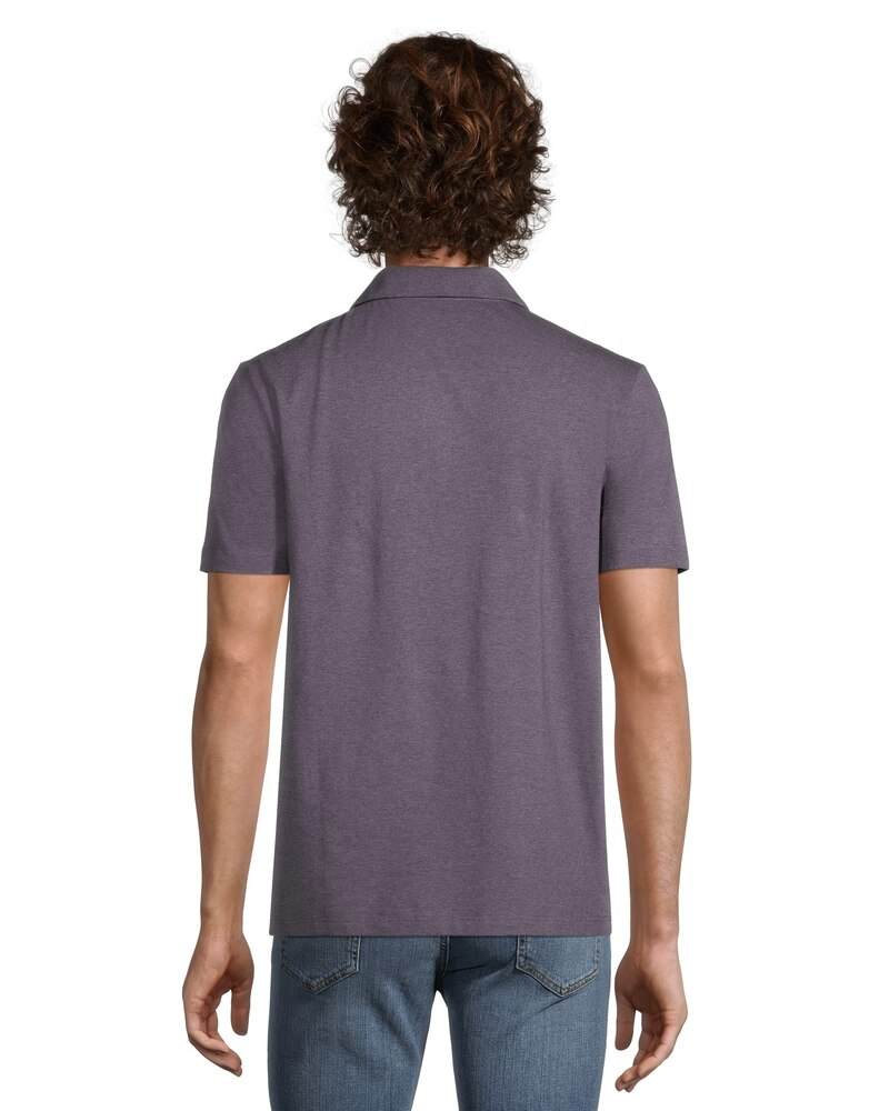 Men's 3 Button Stretch Polo Shirt