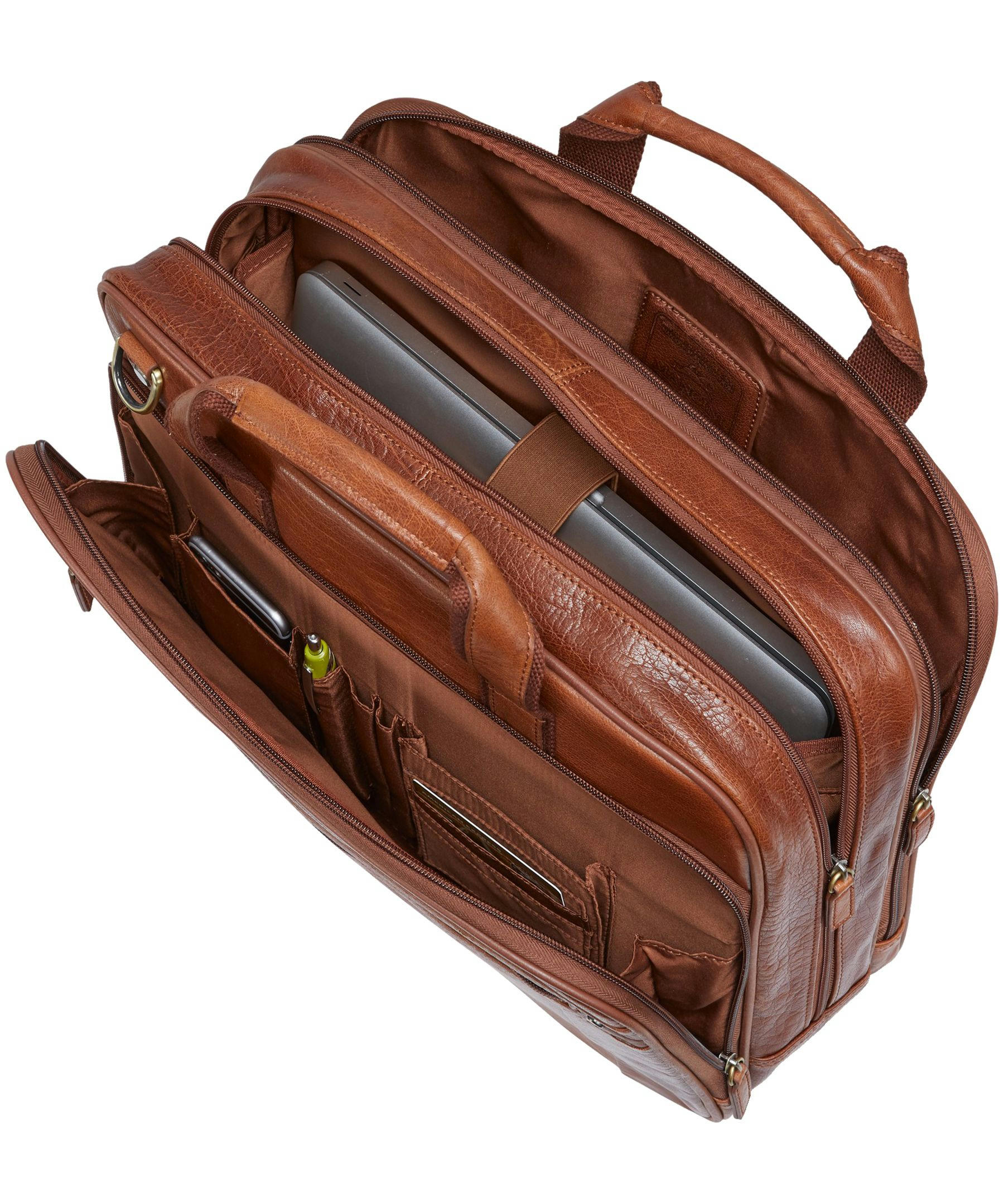 Mancini Arizona Double Compartment Briefcase