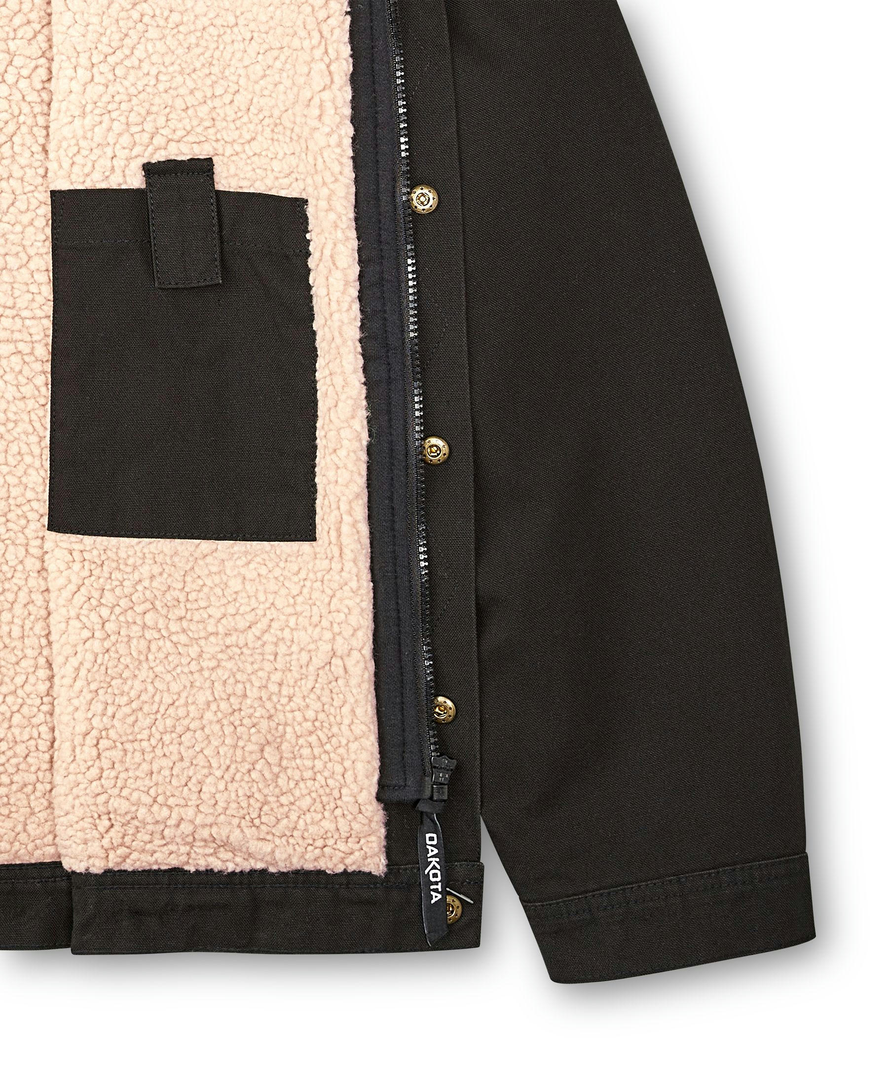 Dakota WorkPro Series Men's Washed Canvas Sherpa Lined Hooded Jacket