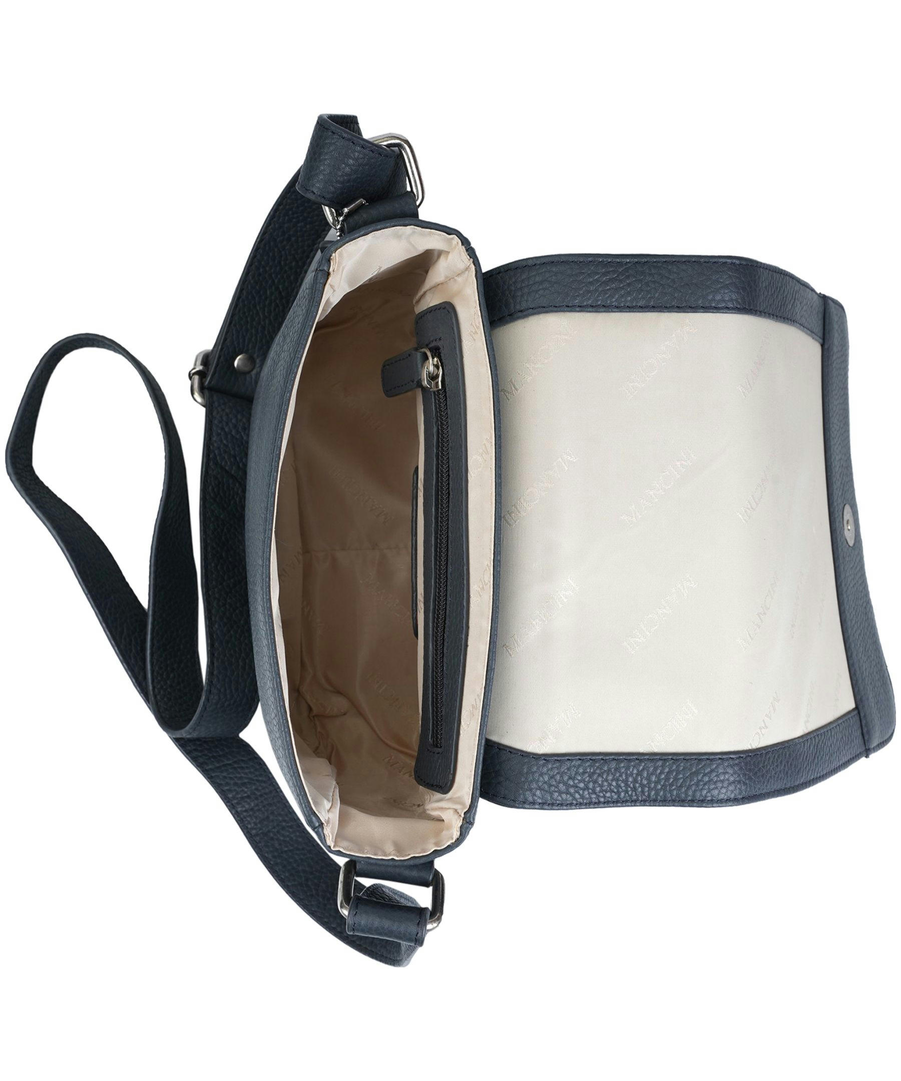 Mancini Leather Goods Women's Pebelled Page Crossbody Bag