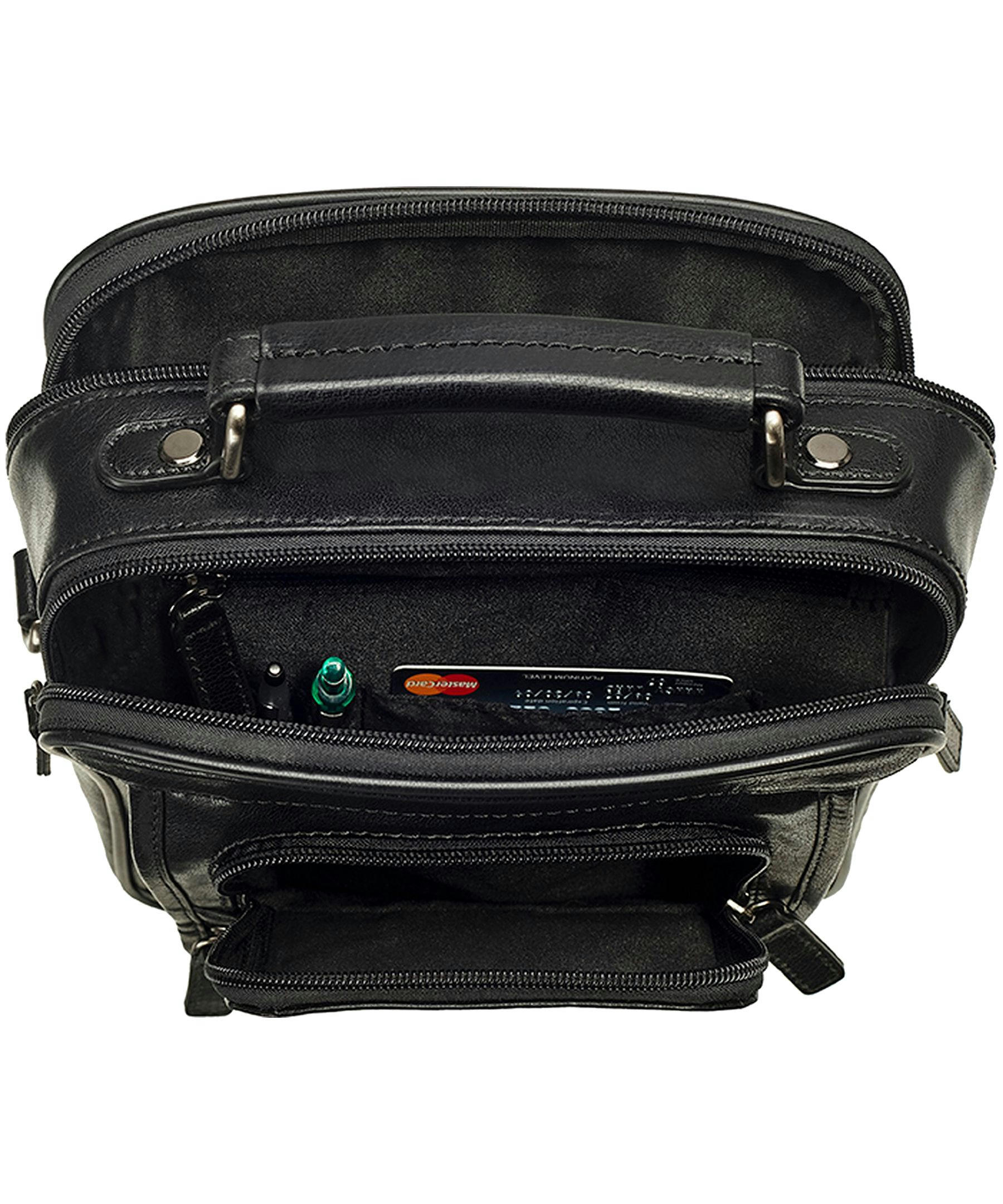 Mancini Arizona Double Top Zipper Bag