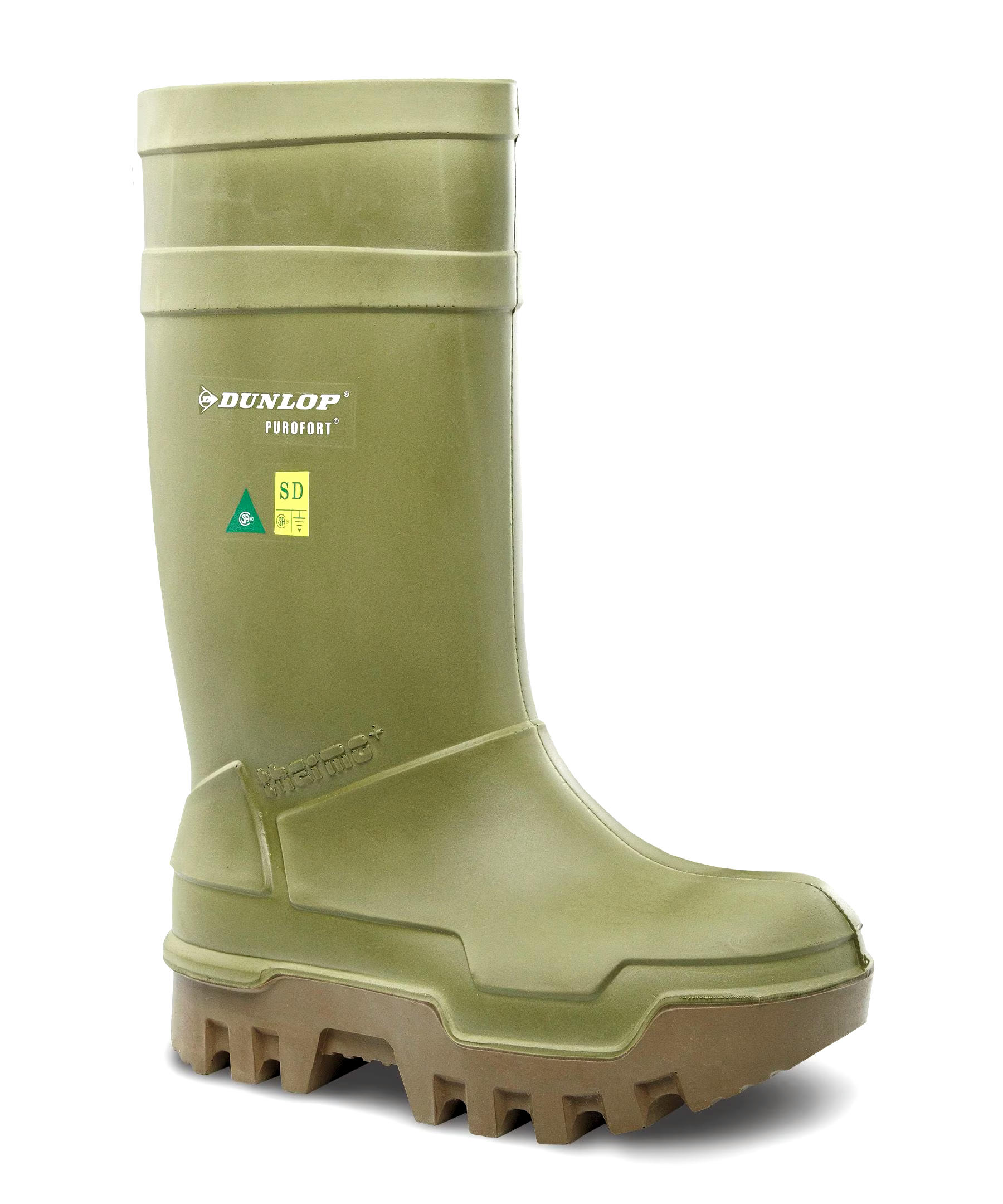 Dunlop Men's Steel Toe Steel Plate PU Thermo+ Extreme Cold Weather Work Boots - Olive