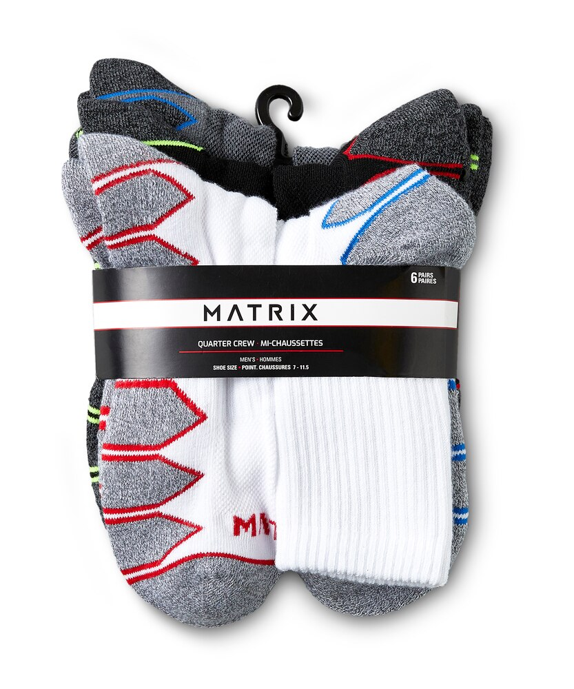 Matrix Men's 6 Pack FRESHTECH® Sport Socks