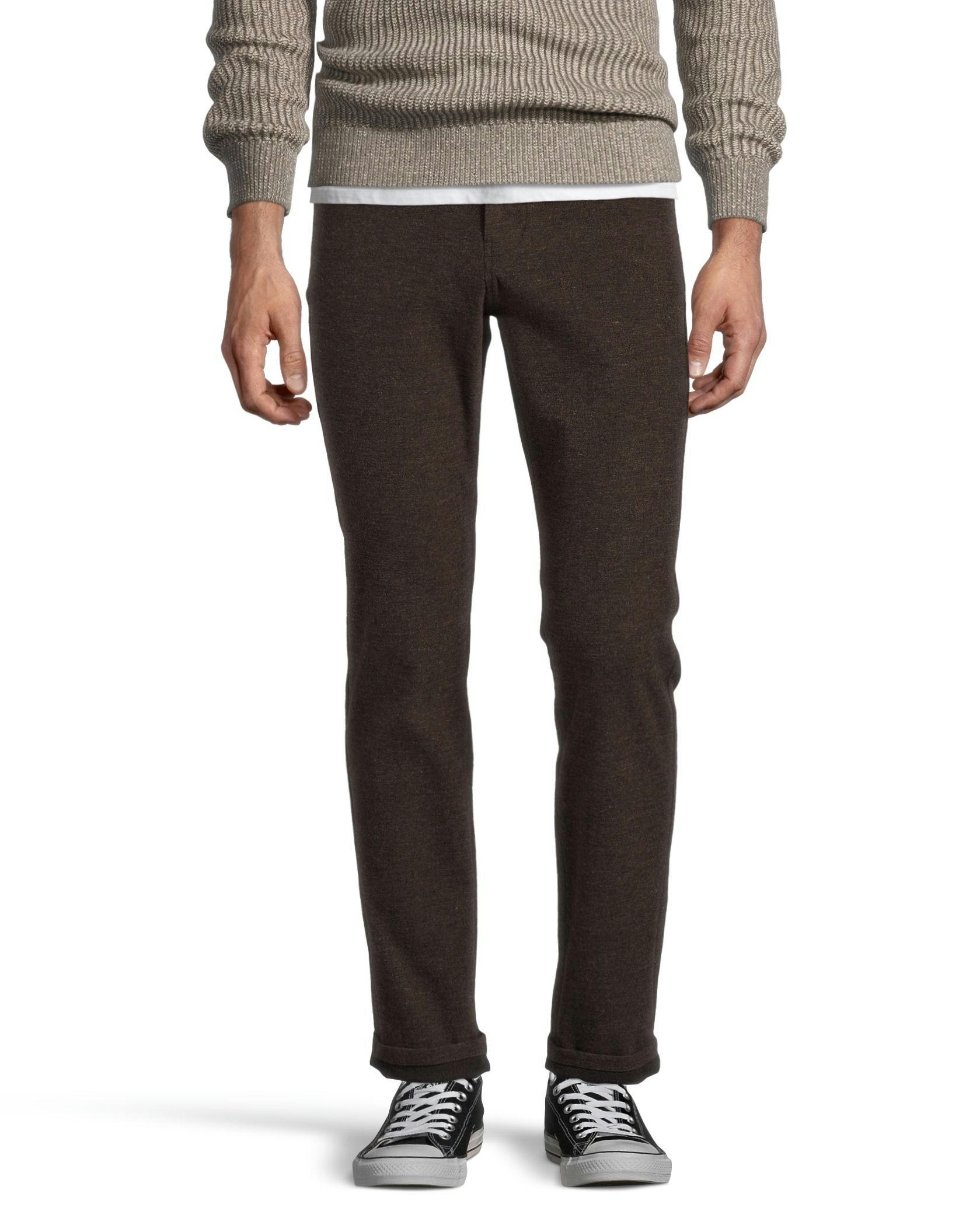 Denver Hayes Men's Stretch 5 Pocket Slim Chino Pants