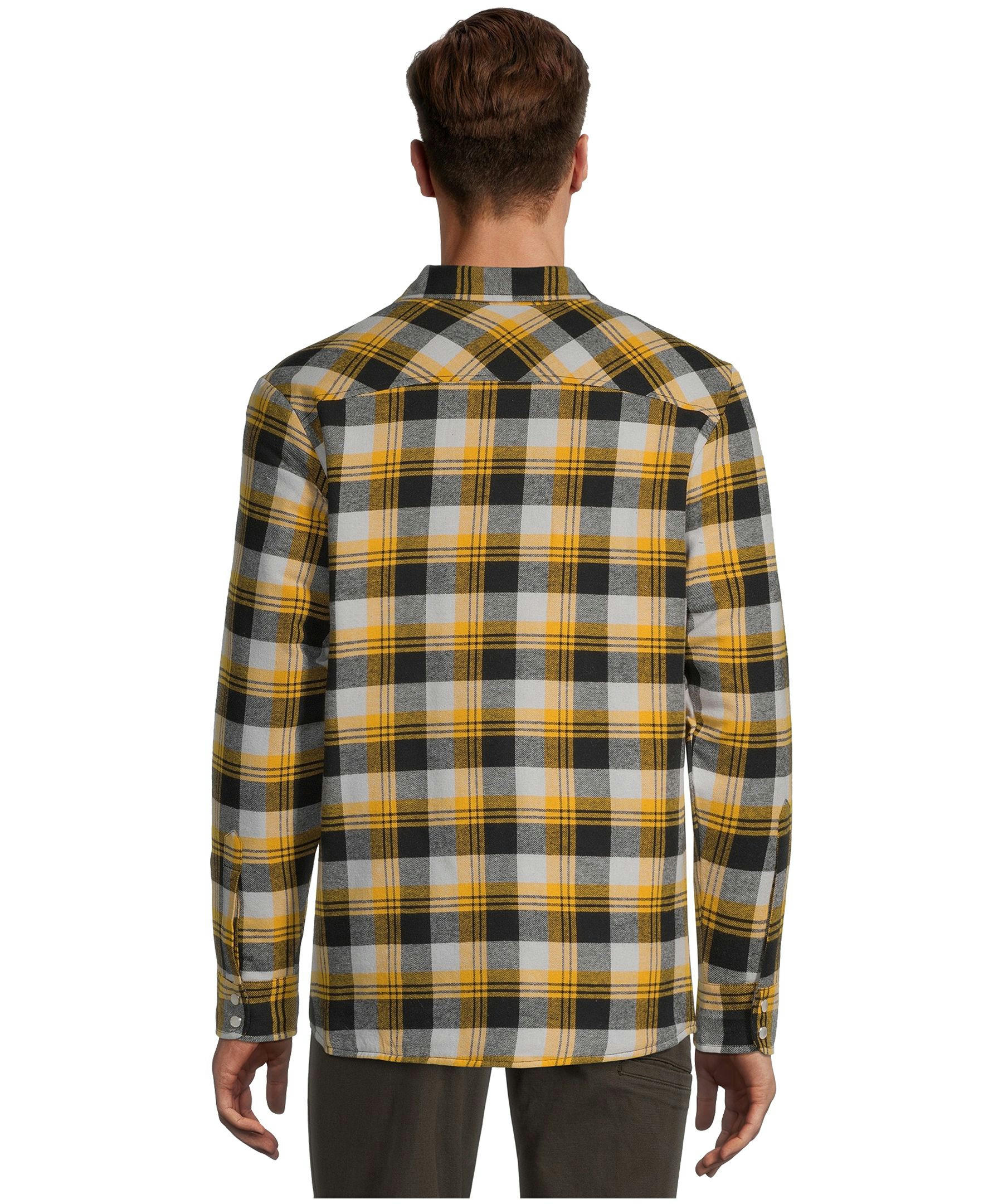 Aggressor Men's Snap-Front Plaid Quilted Flannel Work Shirt