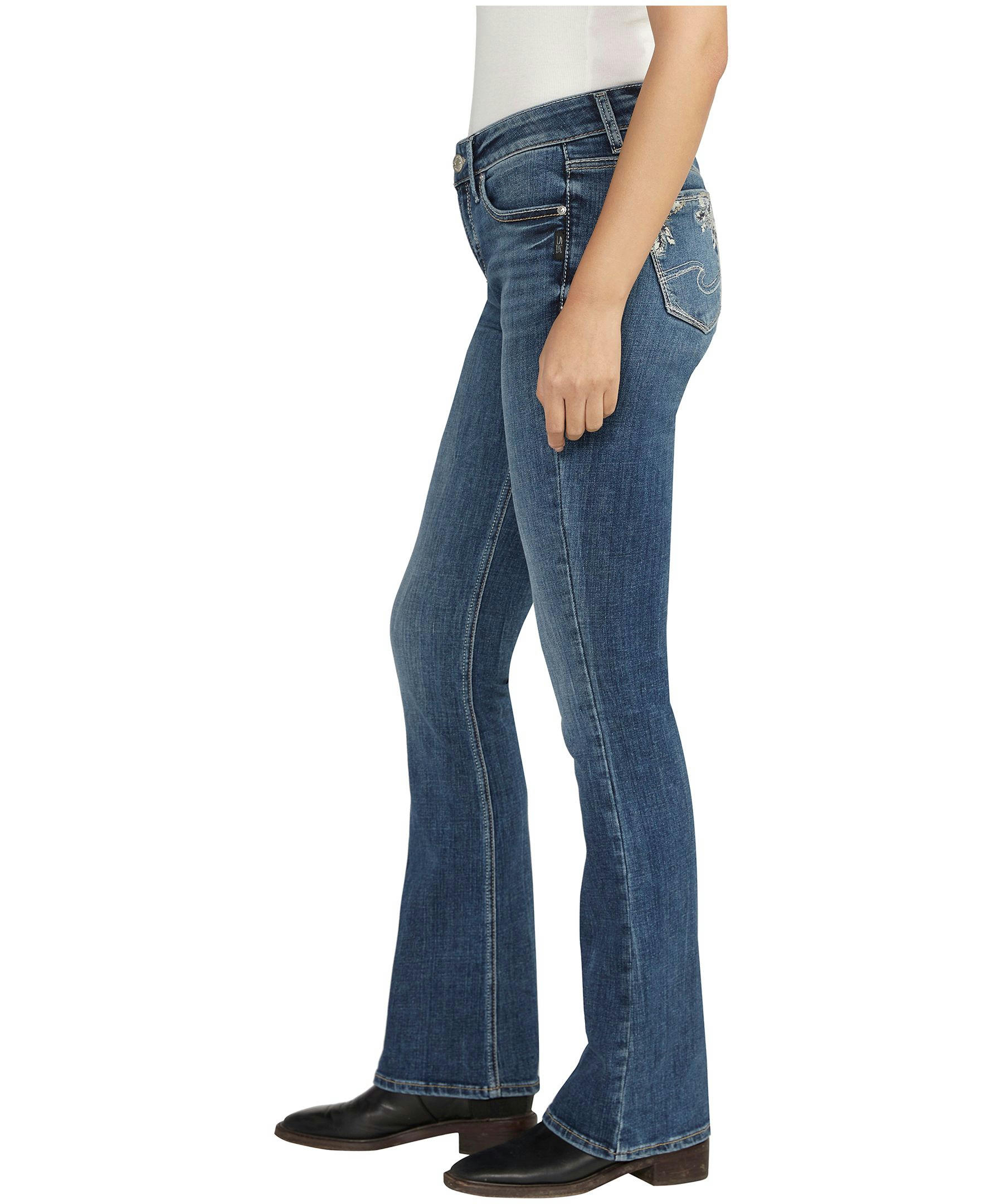 Silver Women's Elyse Mid Rise Classic Fit Bootcut Jeans