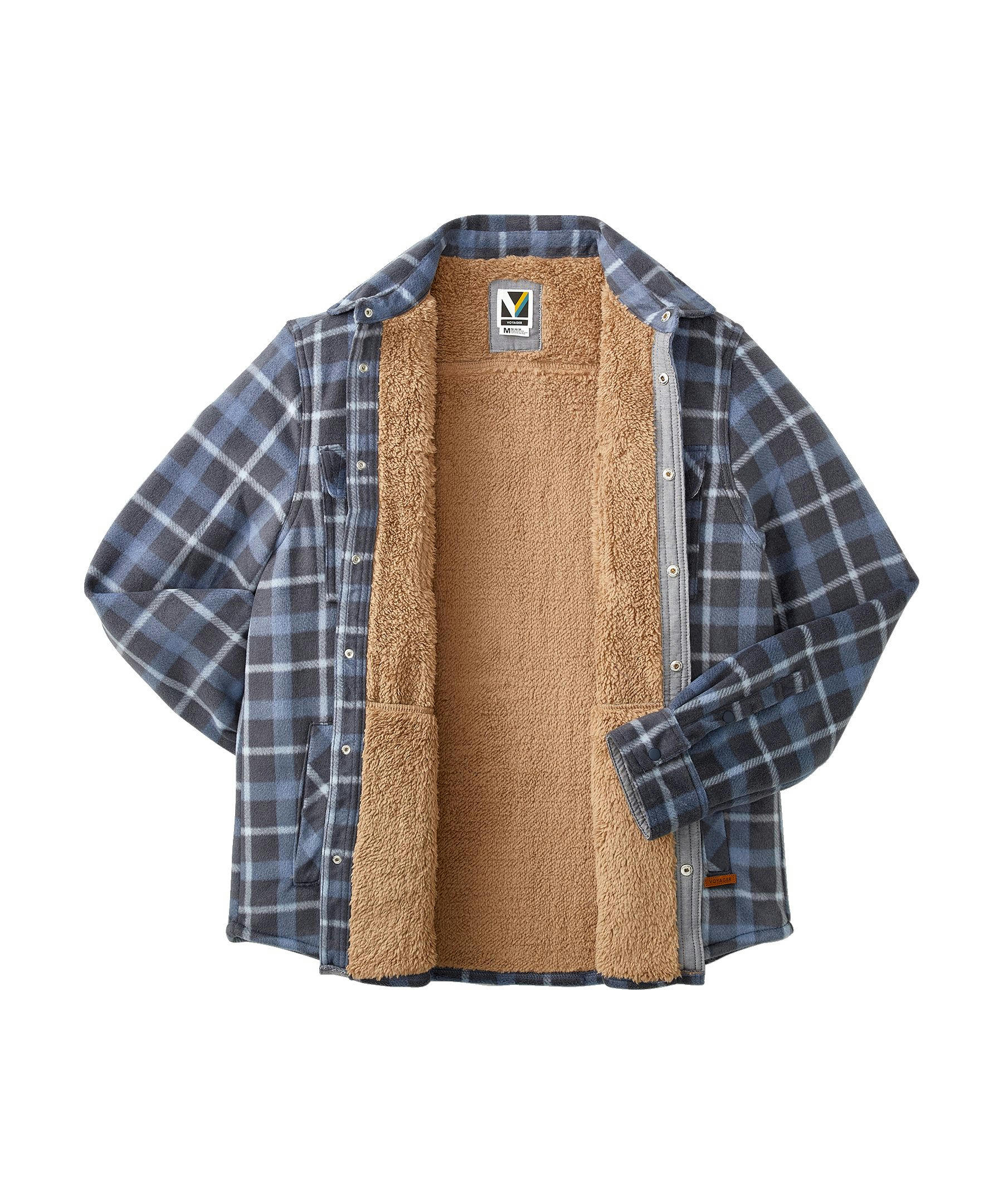 Voyager Men's Sherpa Lined Fleece Shacket