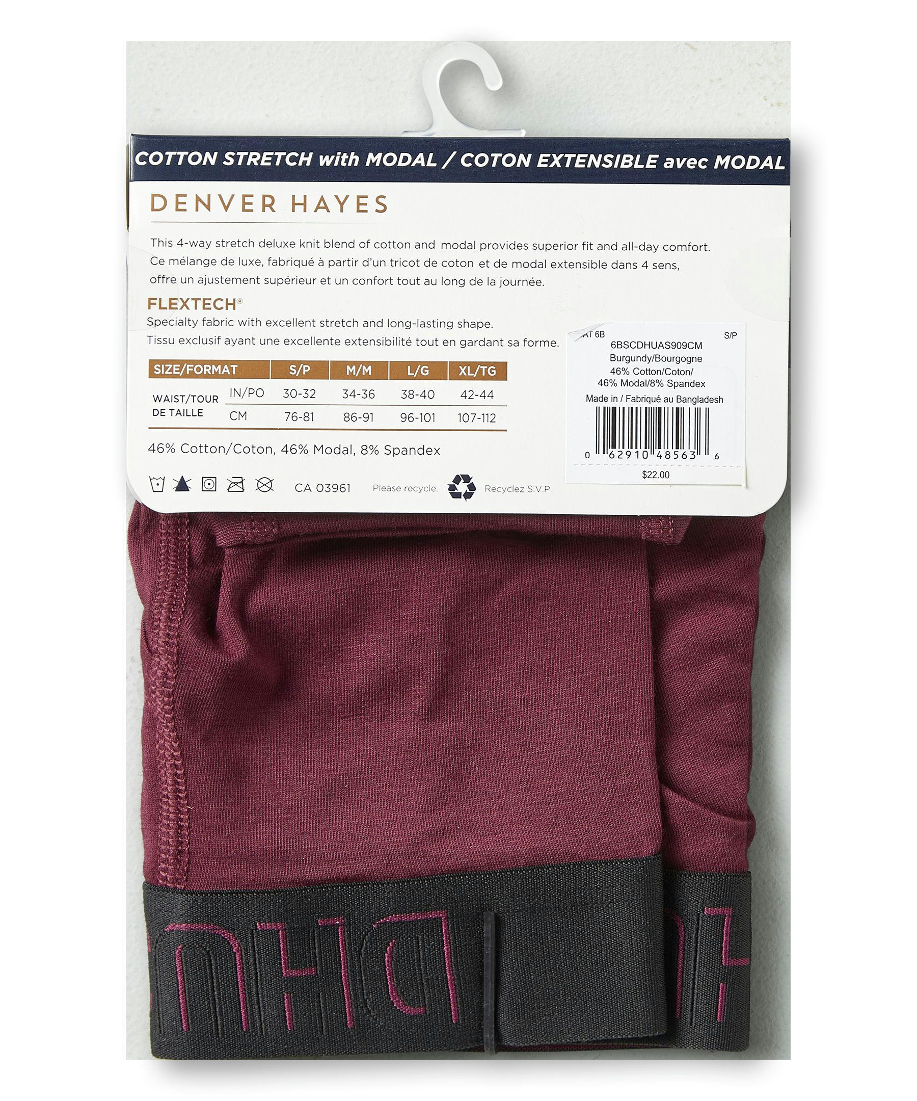 Denver Hayes Men's All Day Comfort Boxer Briefs Underwear