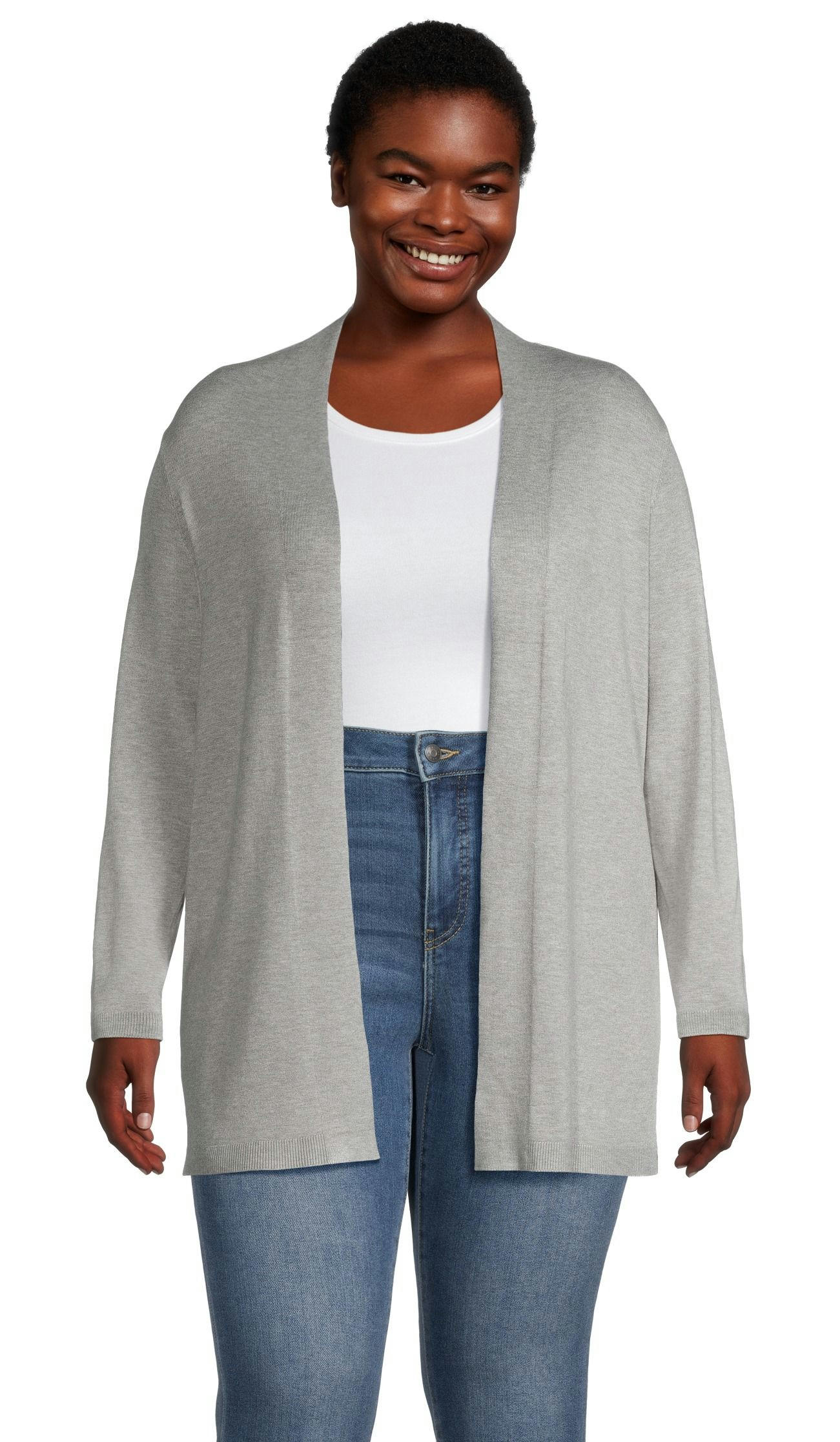 Denver Hayes Women's Basic Open Cardigan