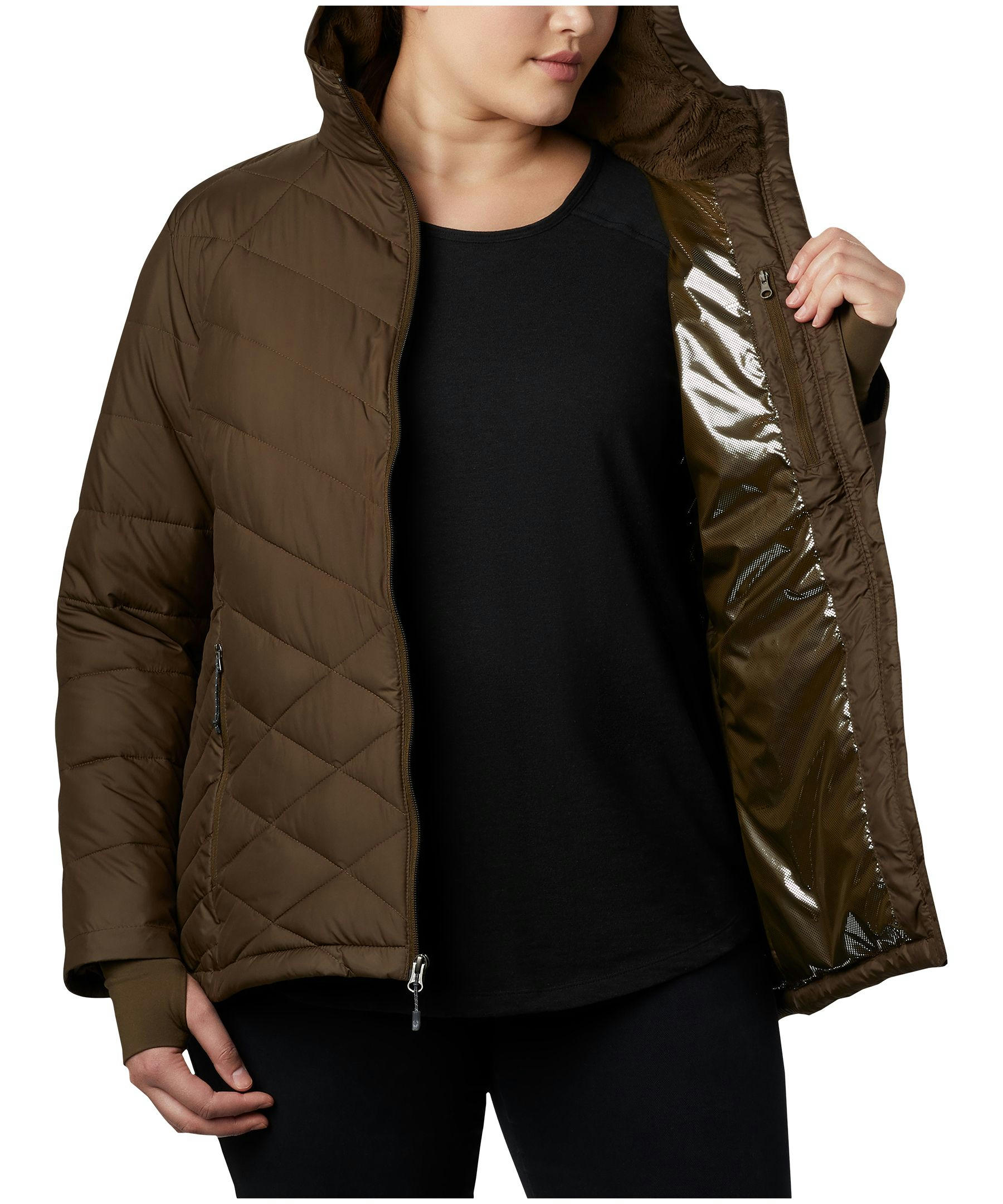 Columbia Women's Heavenly Omni-Heat Water Resistant Insulated Hooded Jacket