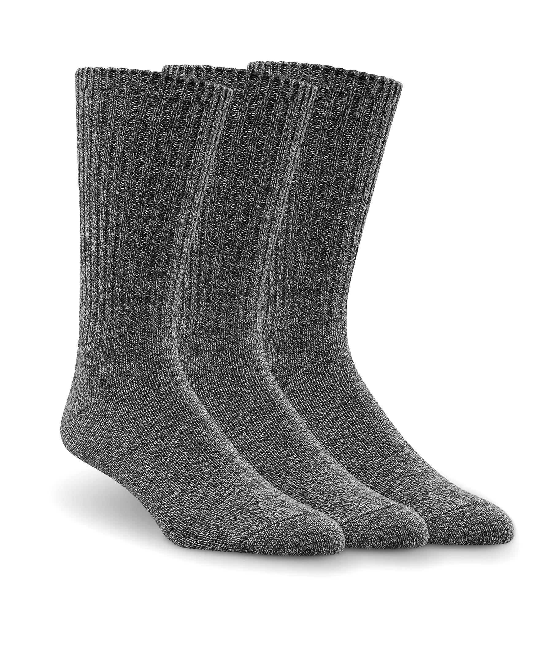 Denver Hayes Men's Casual Rib Socks, 3 Pack