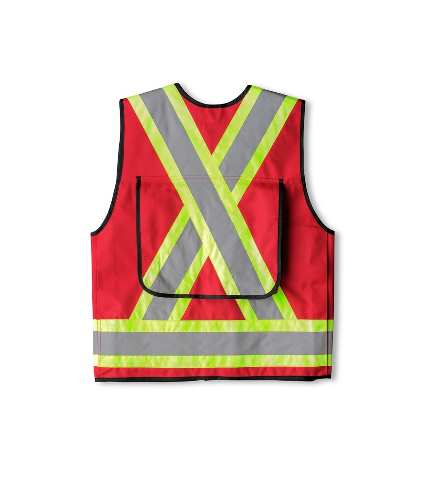 Viking Men's All-Trades Red Surveyor Safety Vest