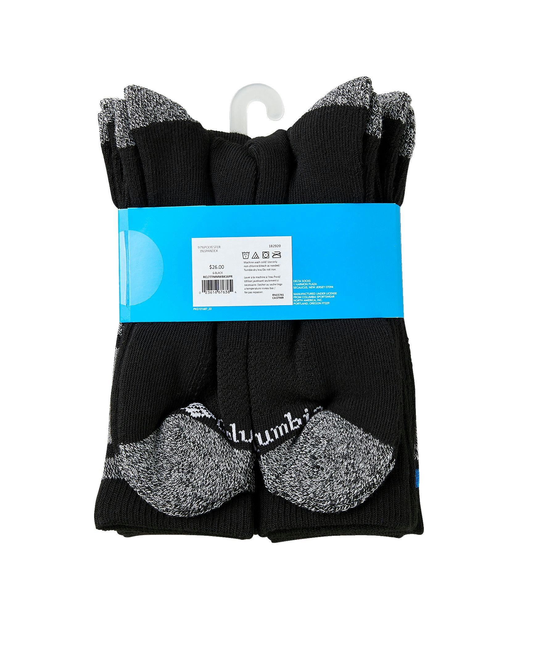 Columbia Men's 6-Pack Sport Crew Socks