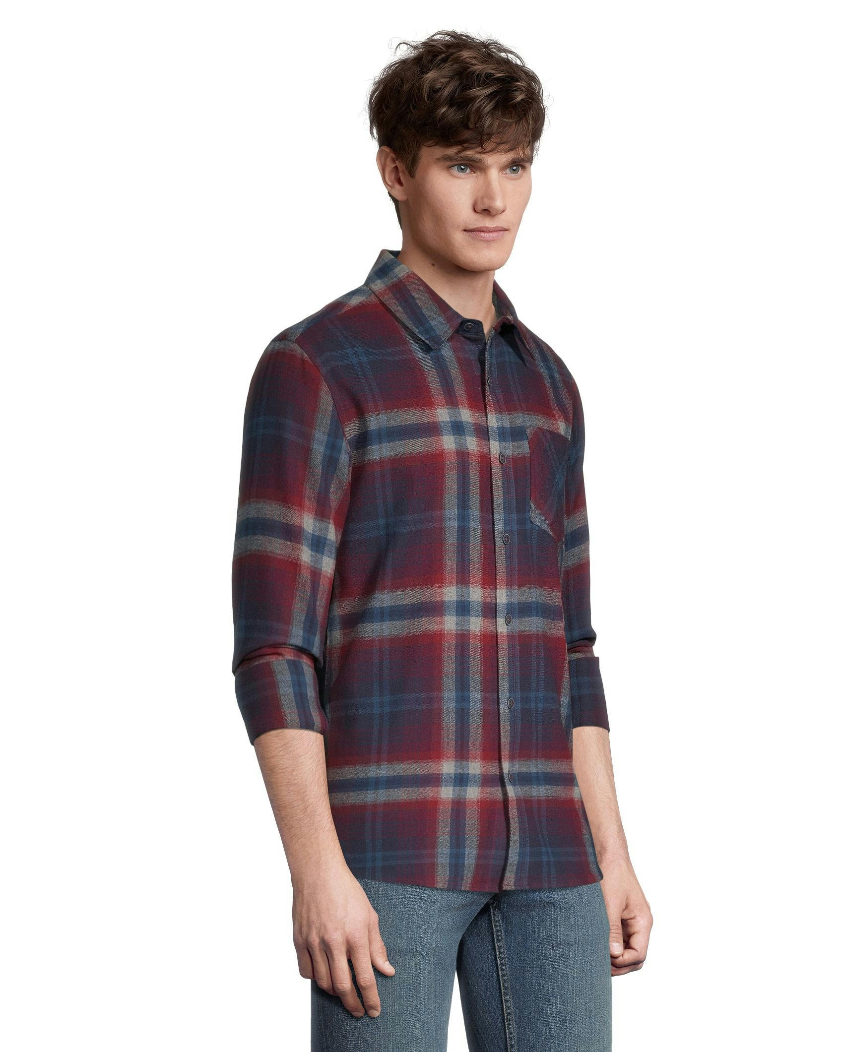 Boston Traders Men's Classic Plaid Flannel Shirt