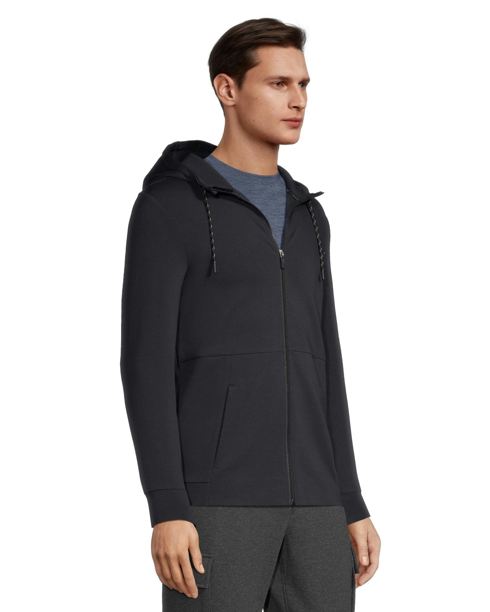 Matrix Men's Double-Knit Stretch Fabric Full Zip Hoodie