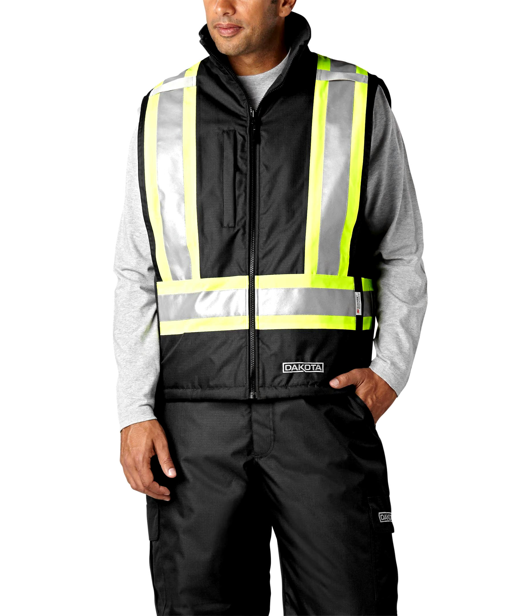 Dakota WorkPro Series Men's Hi-Visibility T-MAX Waterproof  Hyper-Dri 3 Lined 7-in-1 Jacket