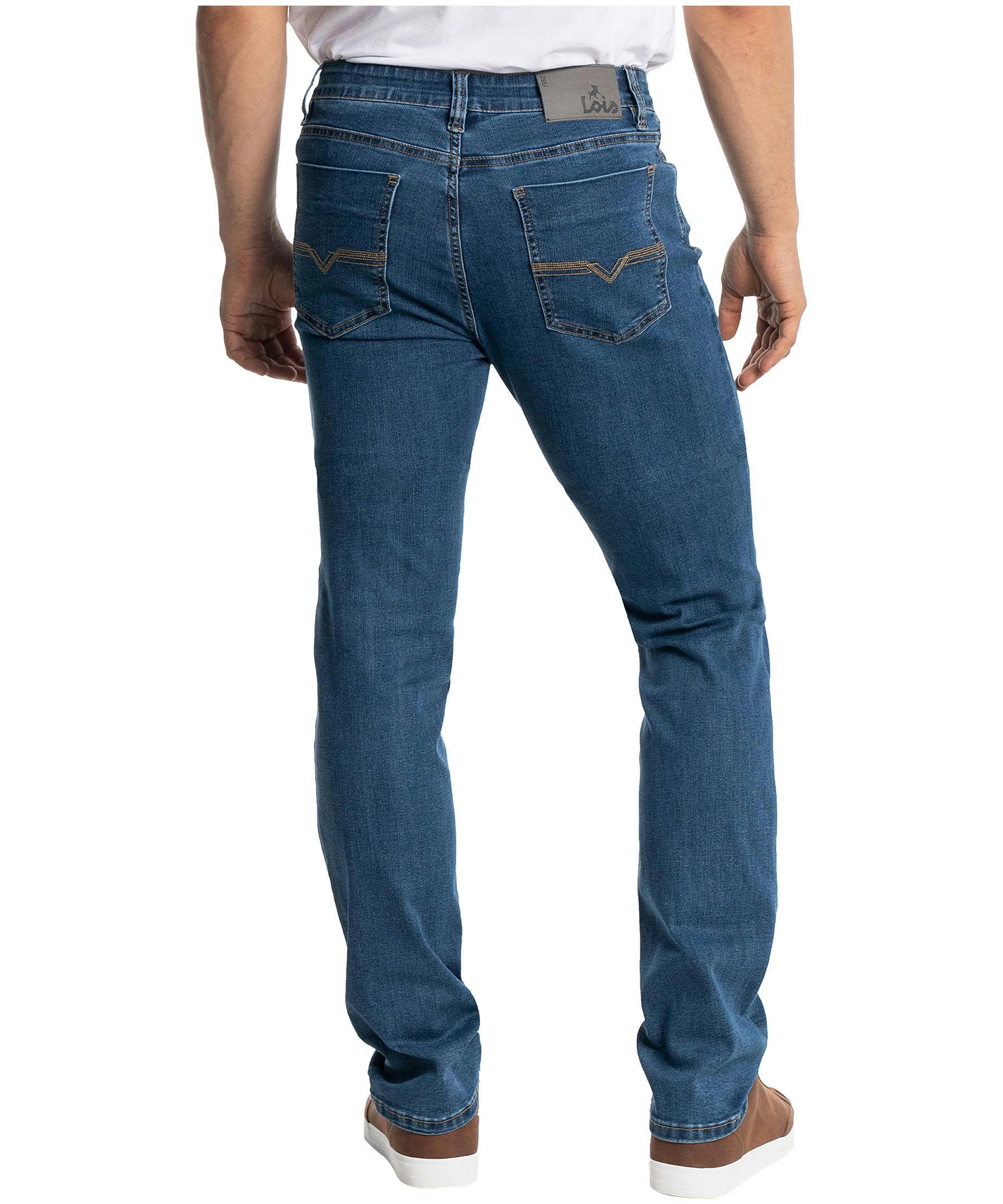 Lois Men's Peter Oversized Mid-Rise Slim Stonewash Jeans - Online Only
