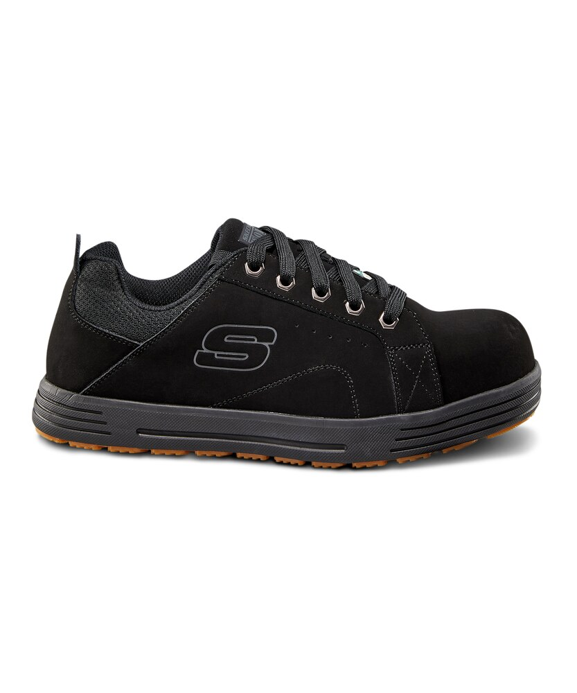 Skechers Work Men's Steel Toe Steel Plate Work Safety Skate Shoes