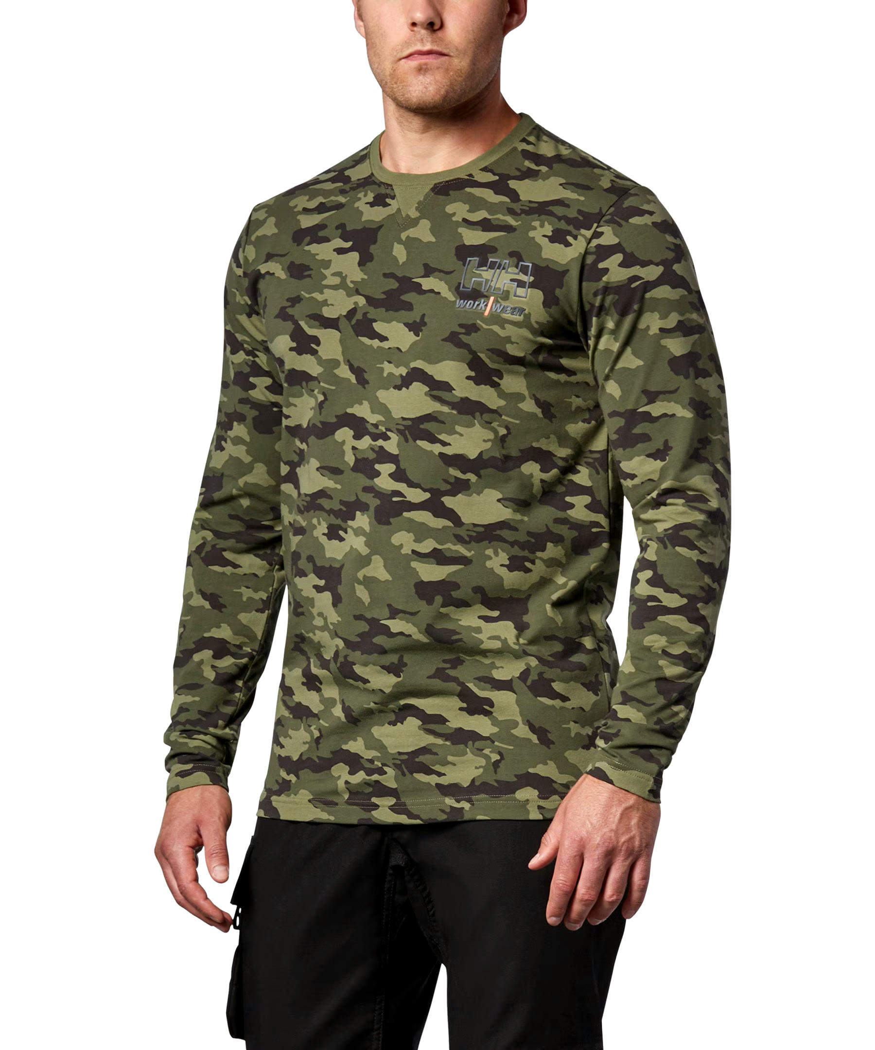 Helly Hansen Workwear Men's Kensington Logo Long Sleeve T Shirt