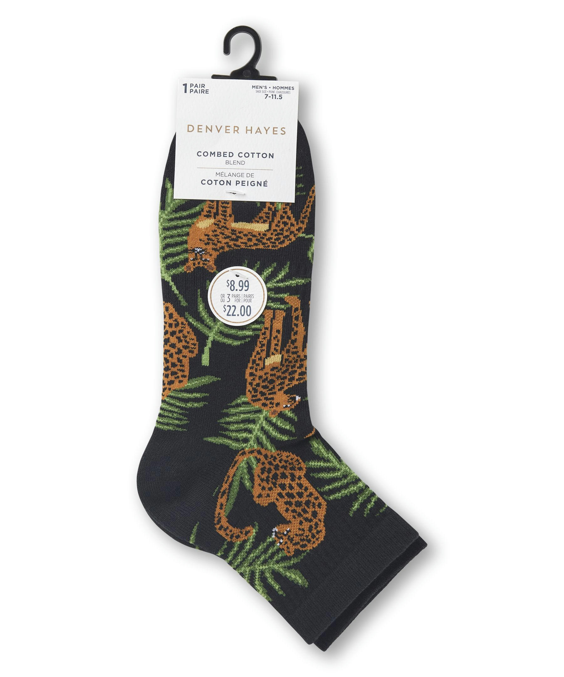 Denver Hayes Men's FRESHTECH® Tropical Novelty Ankle Socks