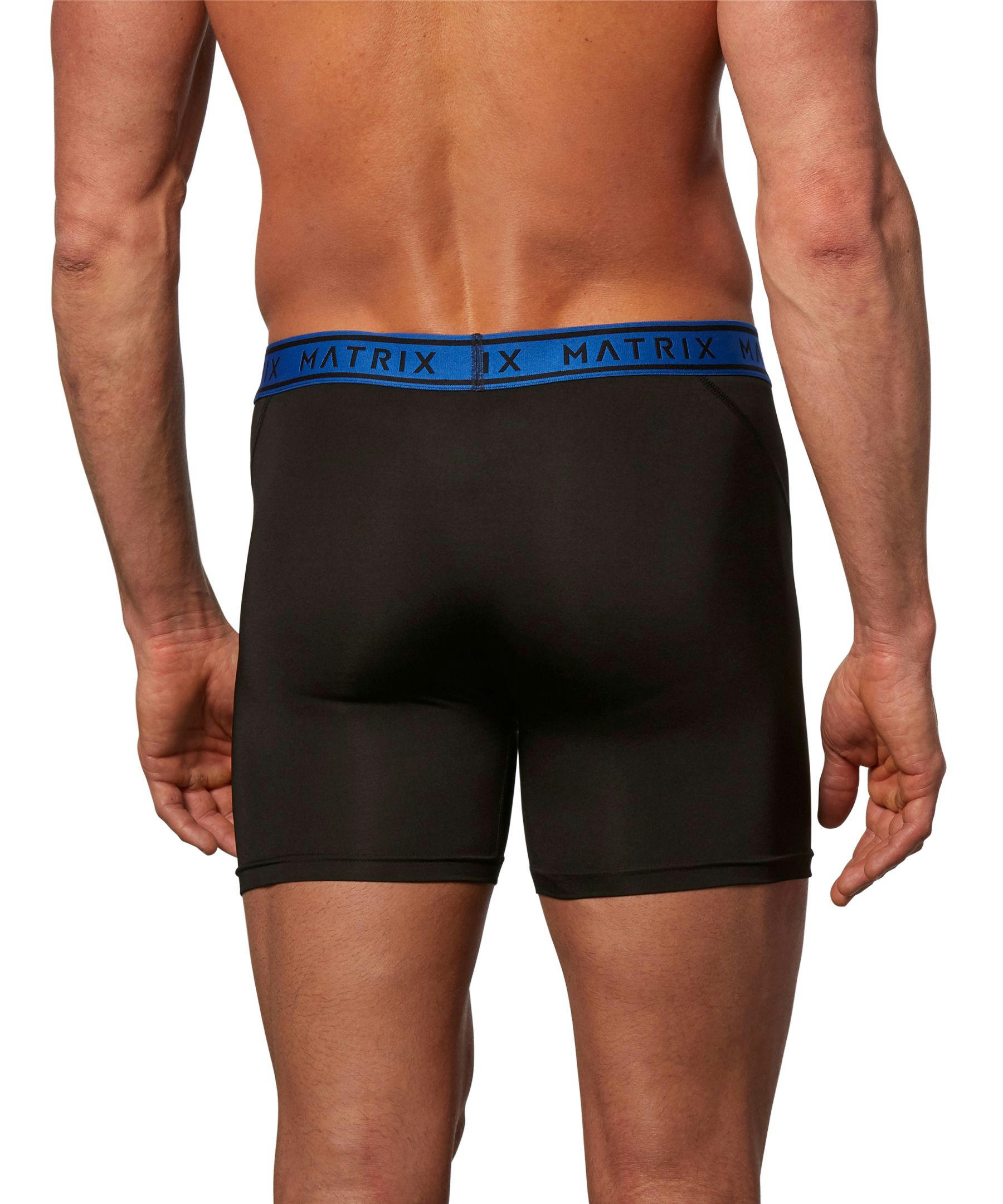 Matrix Men's 2 Pack Microfibre Boxer Briefs Underwear