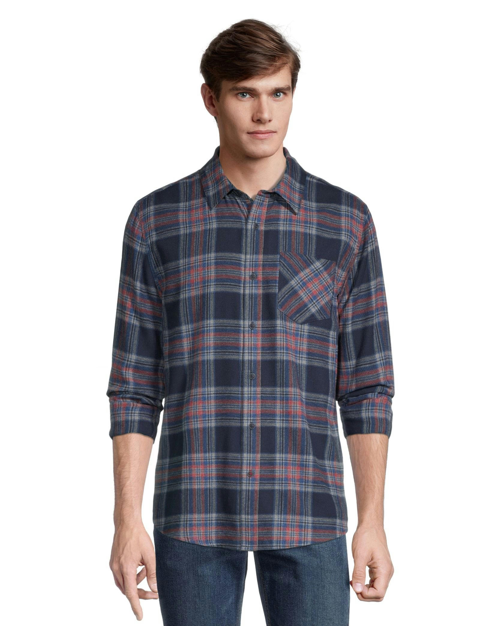 Boston Traders Men's Classic Plaid Flannel Shirt