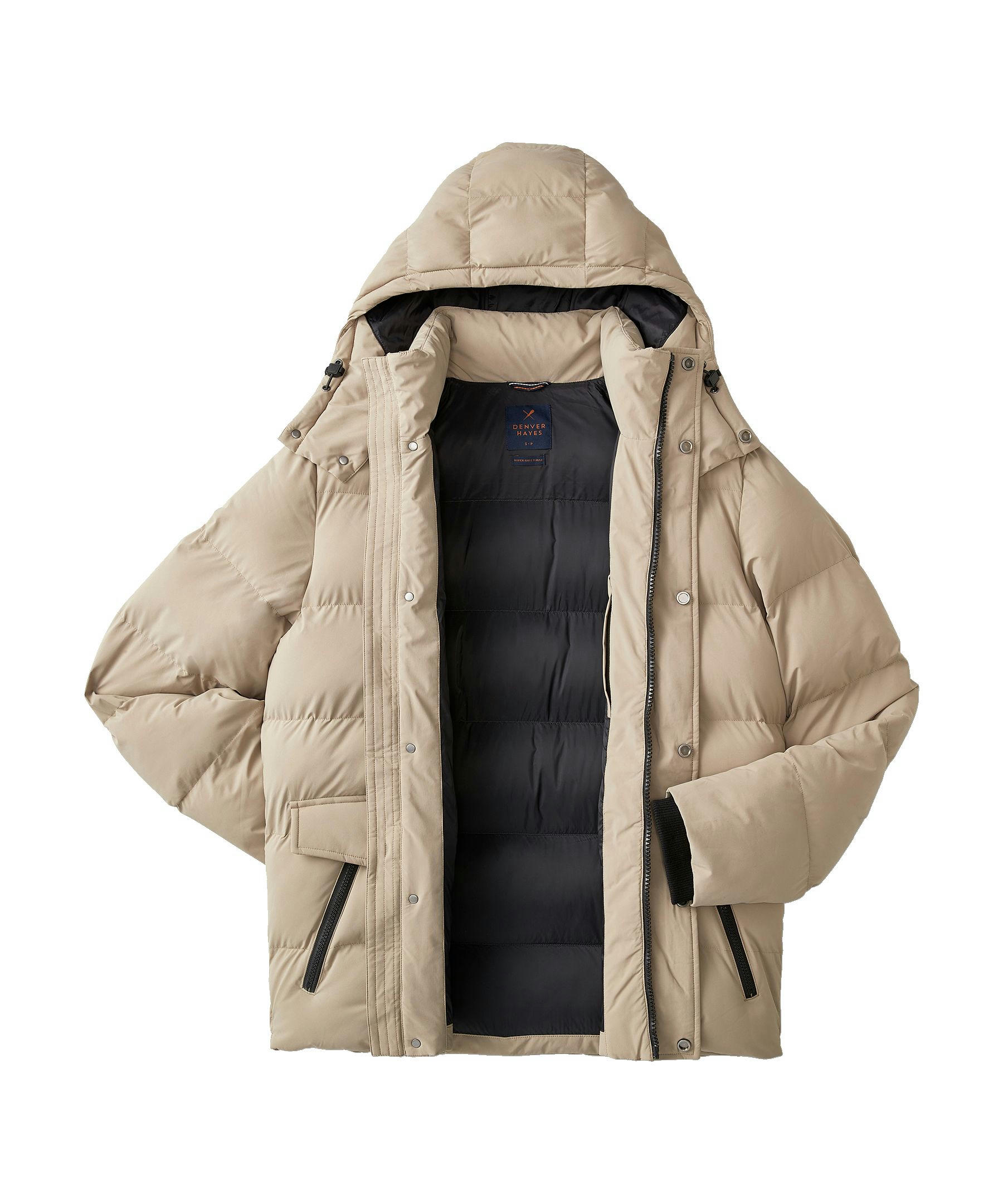 Denver Hayes Men's Hyper-Dri HD1 Water Repellent Insulated Puffy Parka Jacket