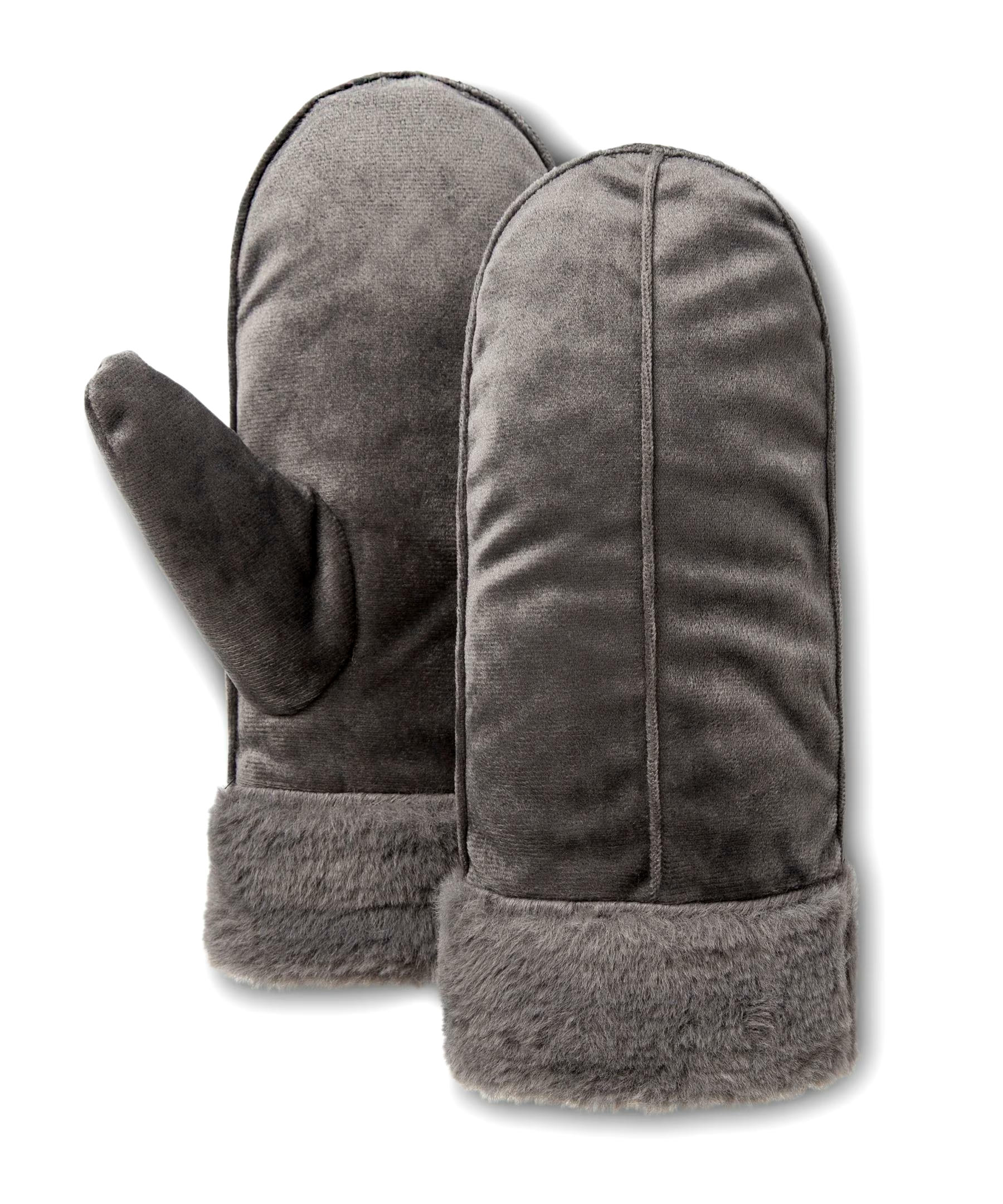 WindRiver Women's Heritage Super Soft Faux Fur Fleece Lined Mittens