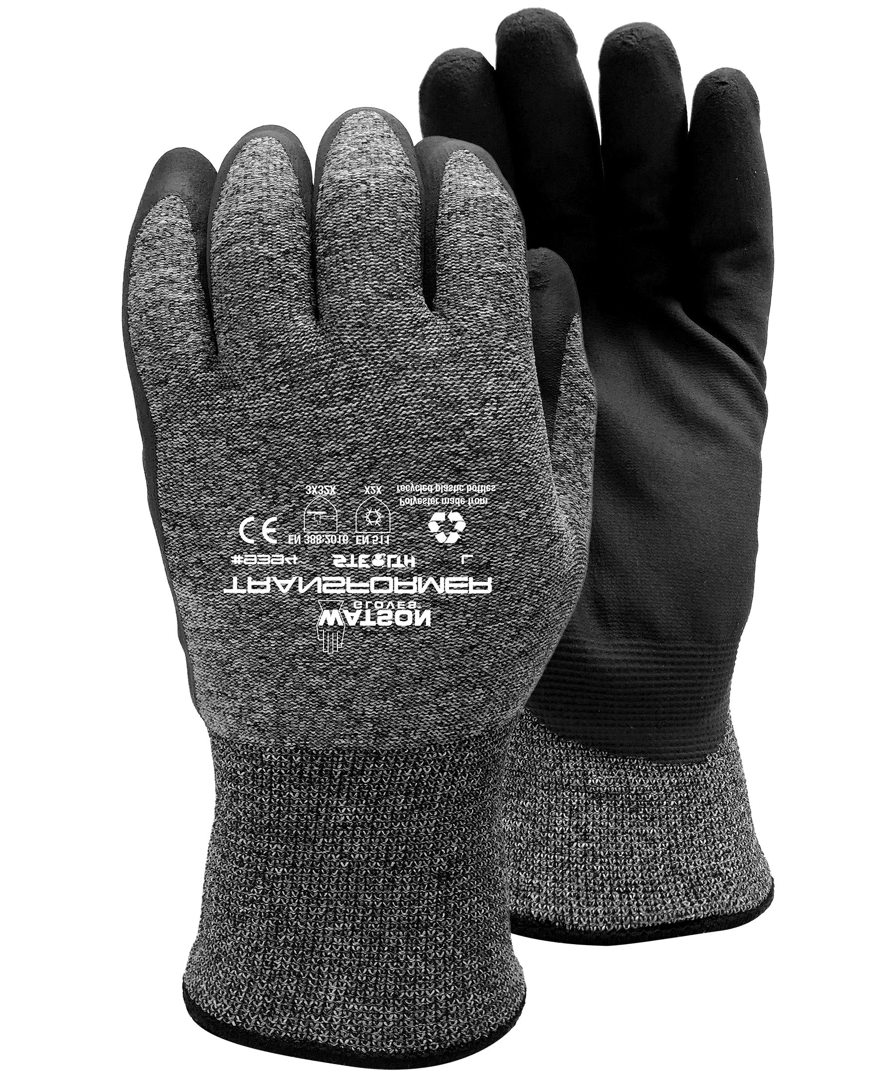 Watson Gloves Men's Stealth Transformer Gloves - Grey/Black
